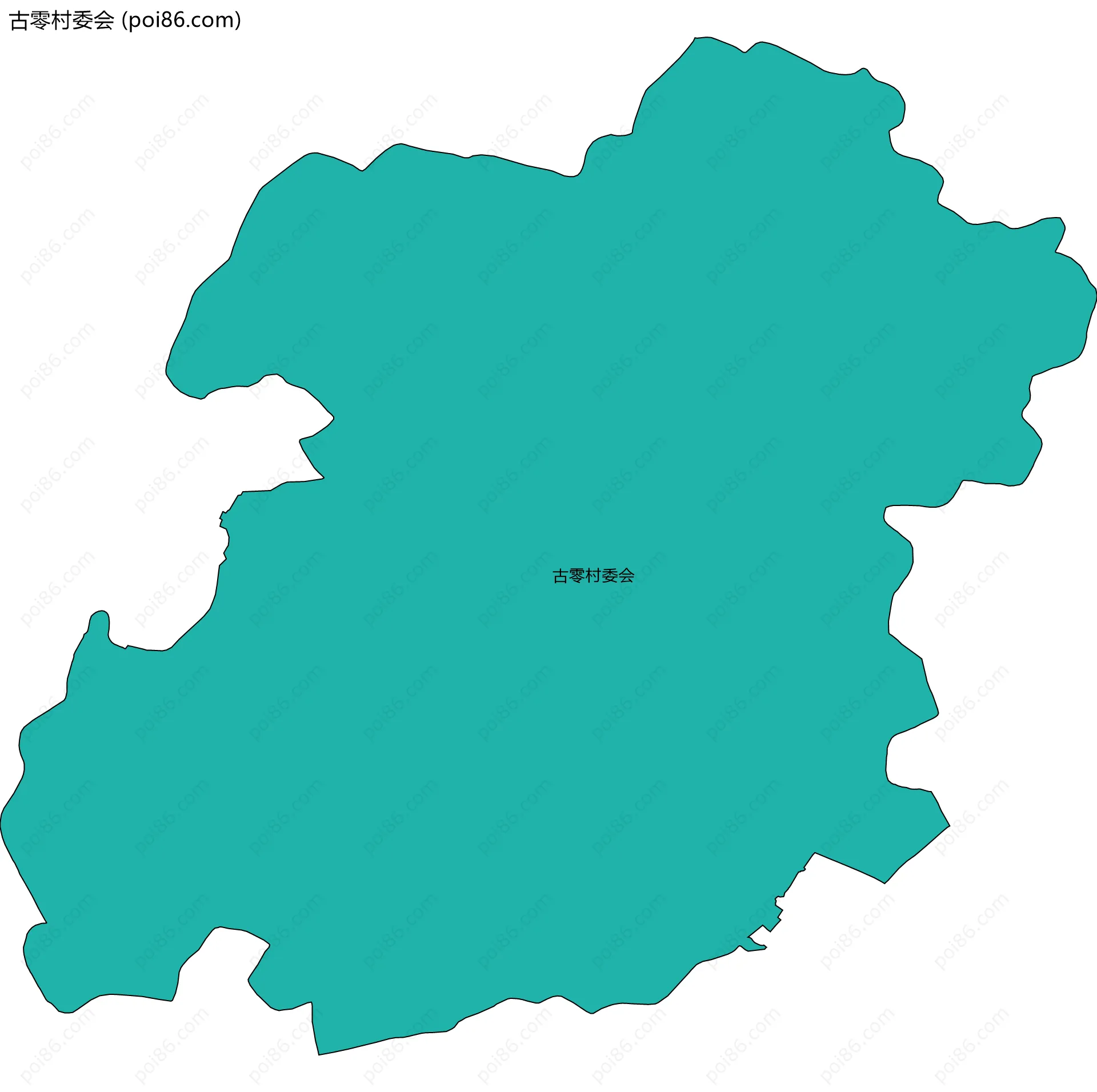 古零村委会边界地图