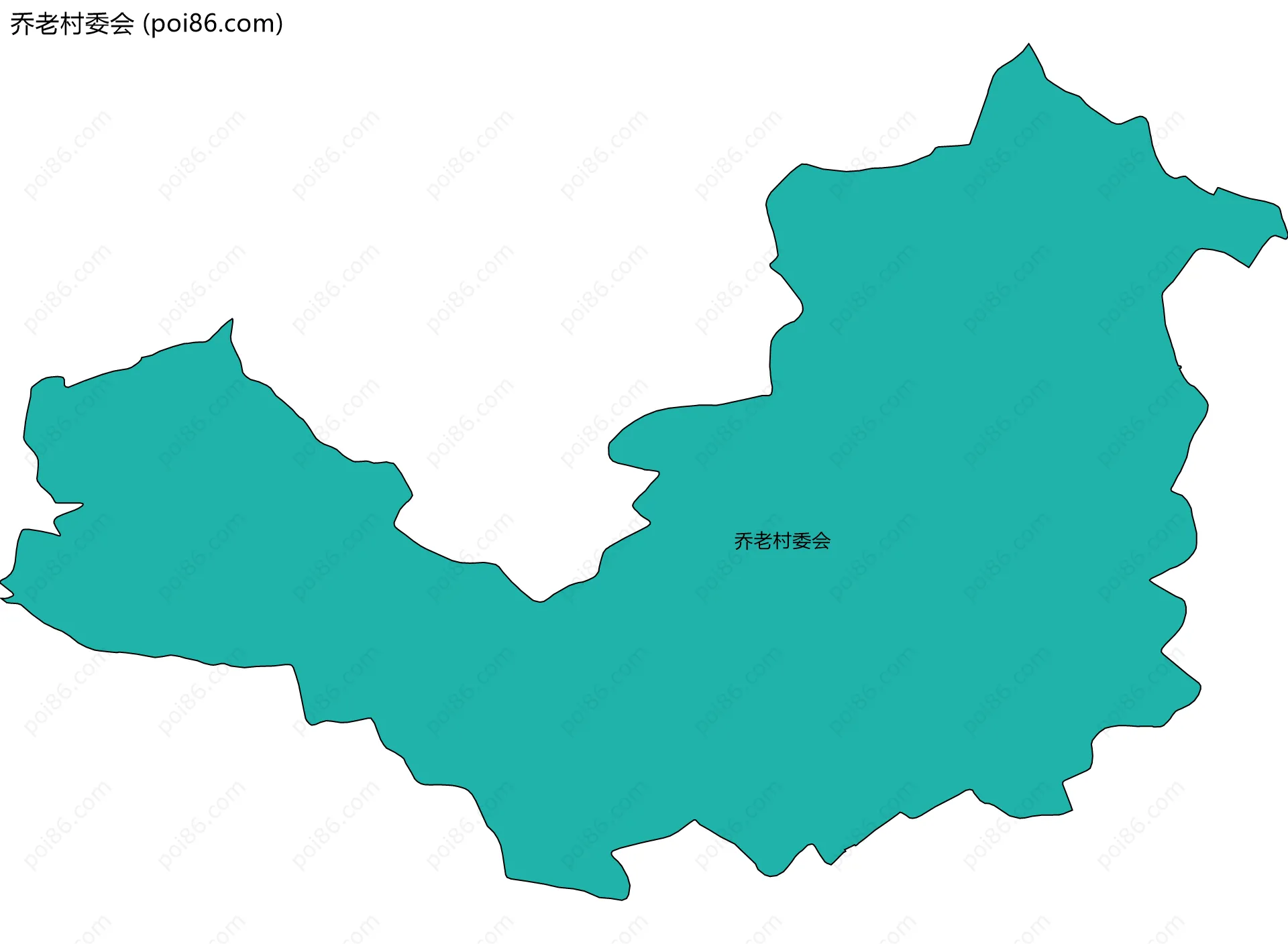 乔老村委会边界地图