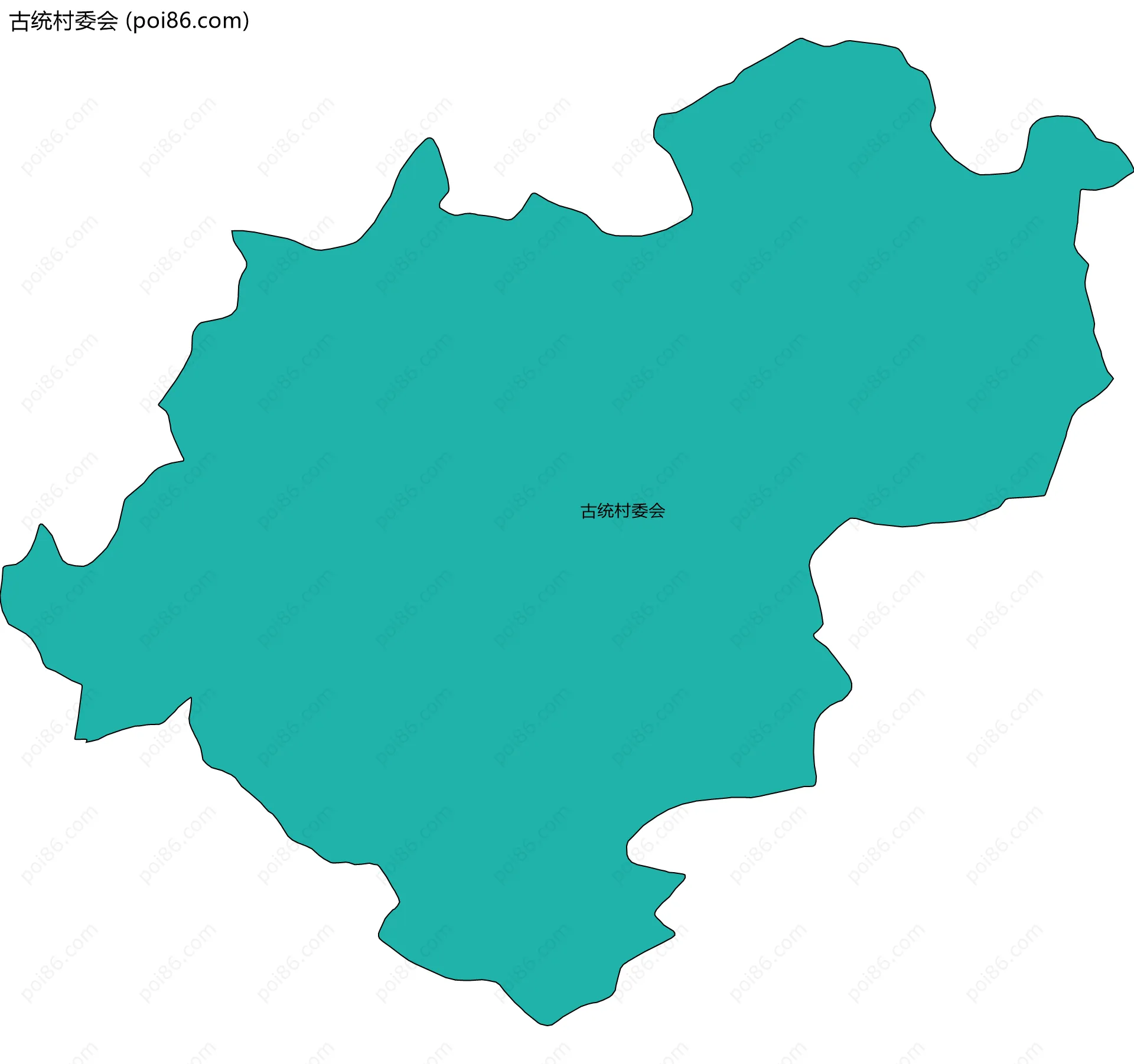 古统村委会边界地图