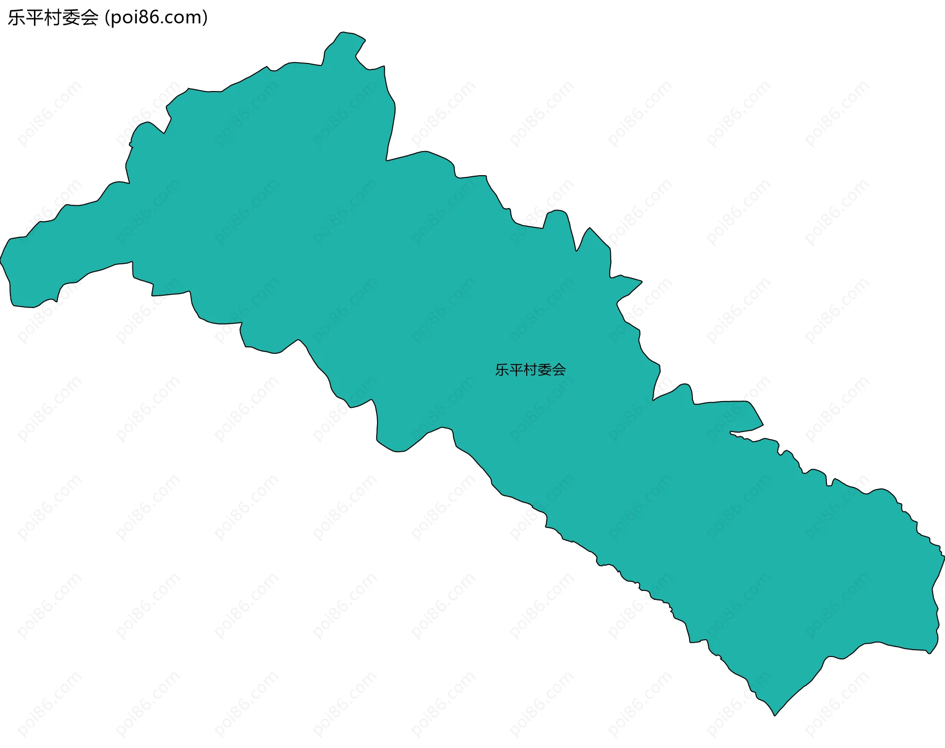乐平村委会边界地图