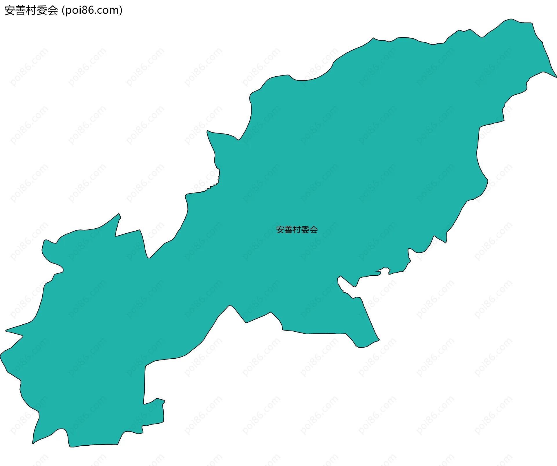 安善村委会边界地图