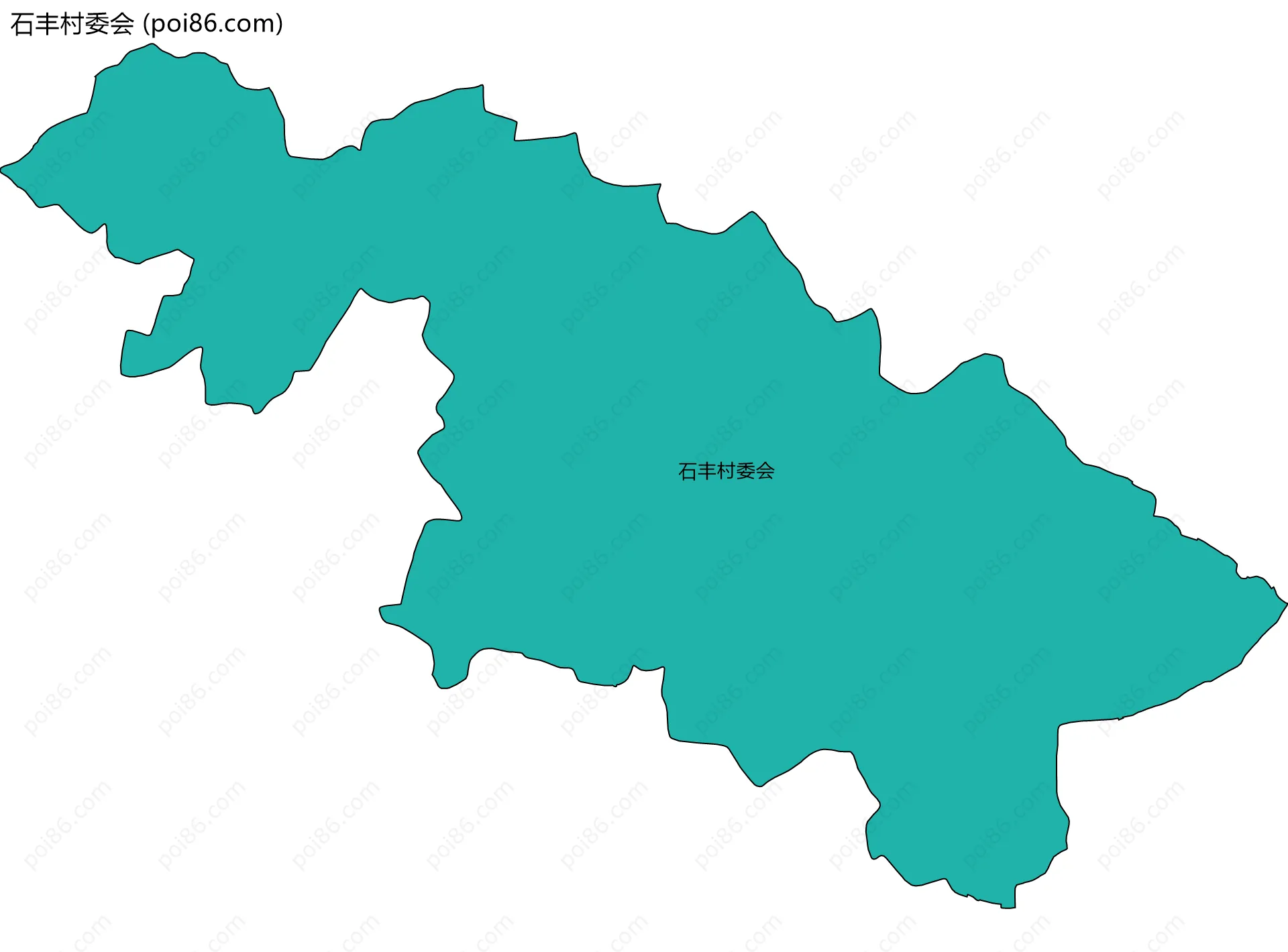 石丰村委会边界地图