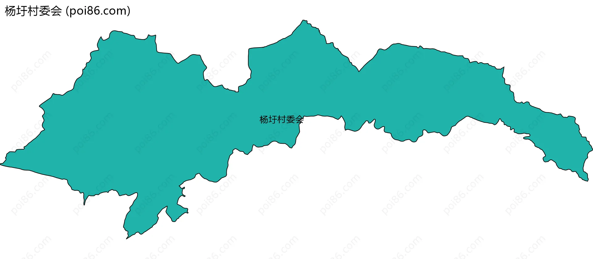 杨圩村委会边界地图