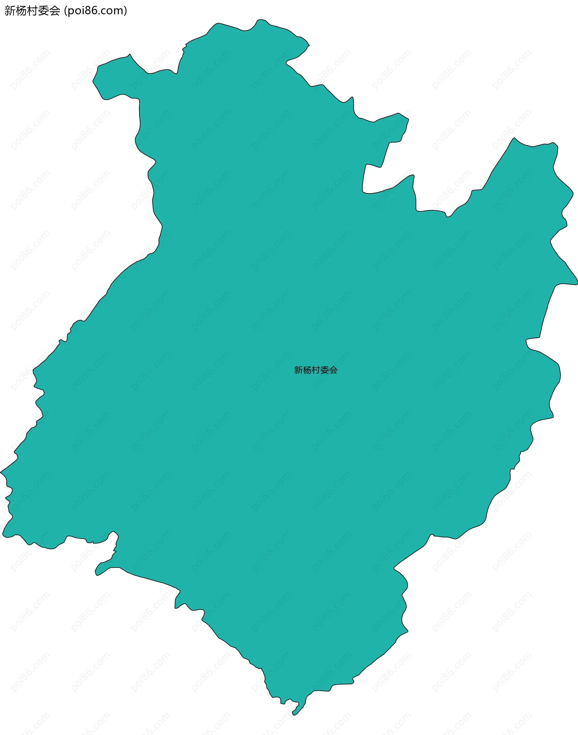 新杨村委会边界地图