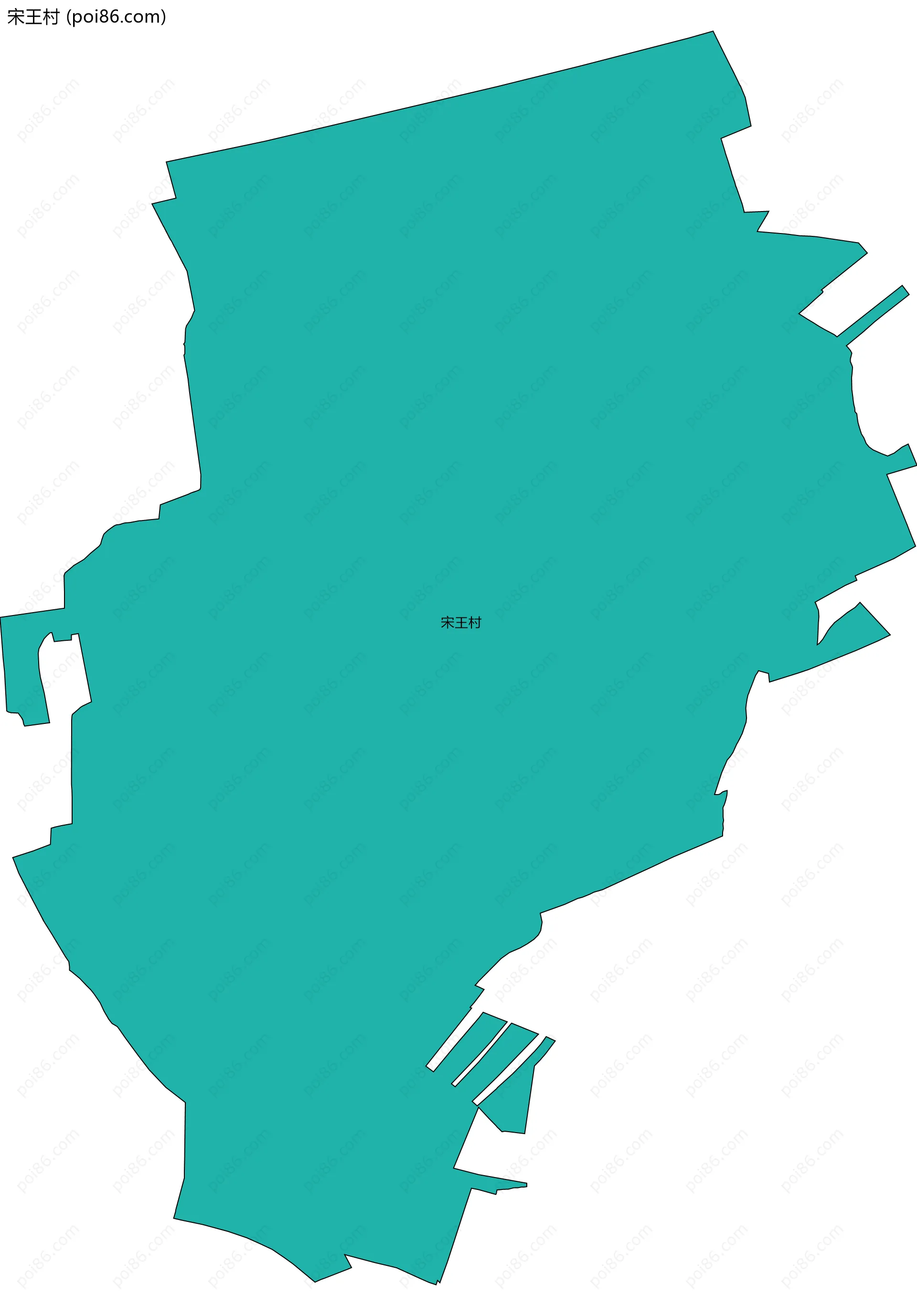 宋王村边界地图