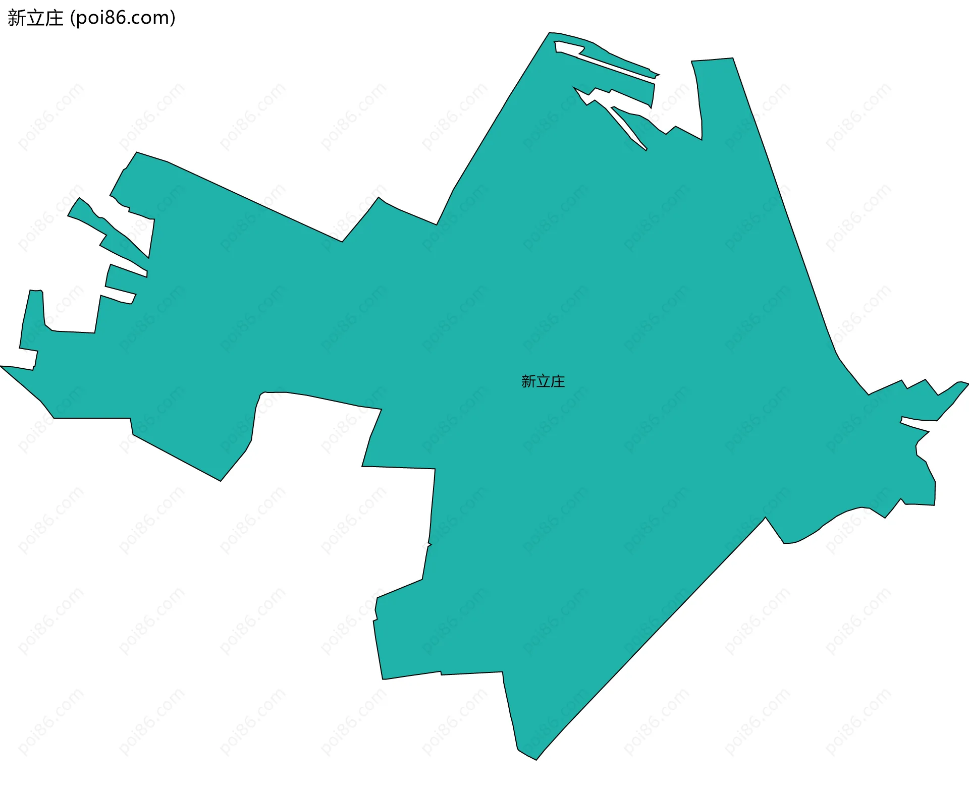 新立庄边界地图