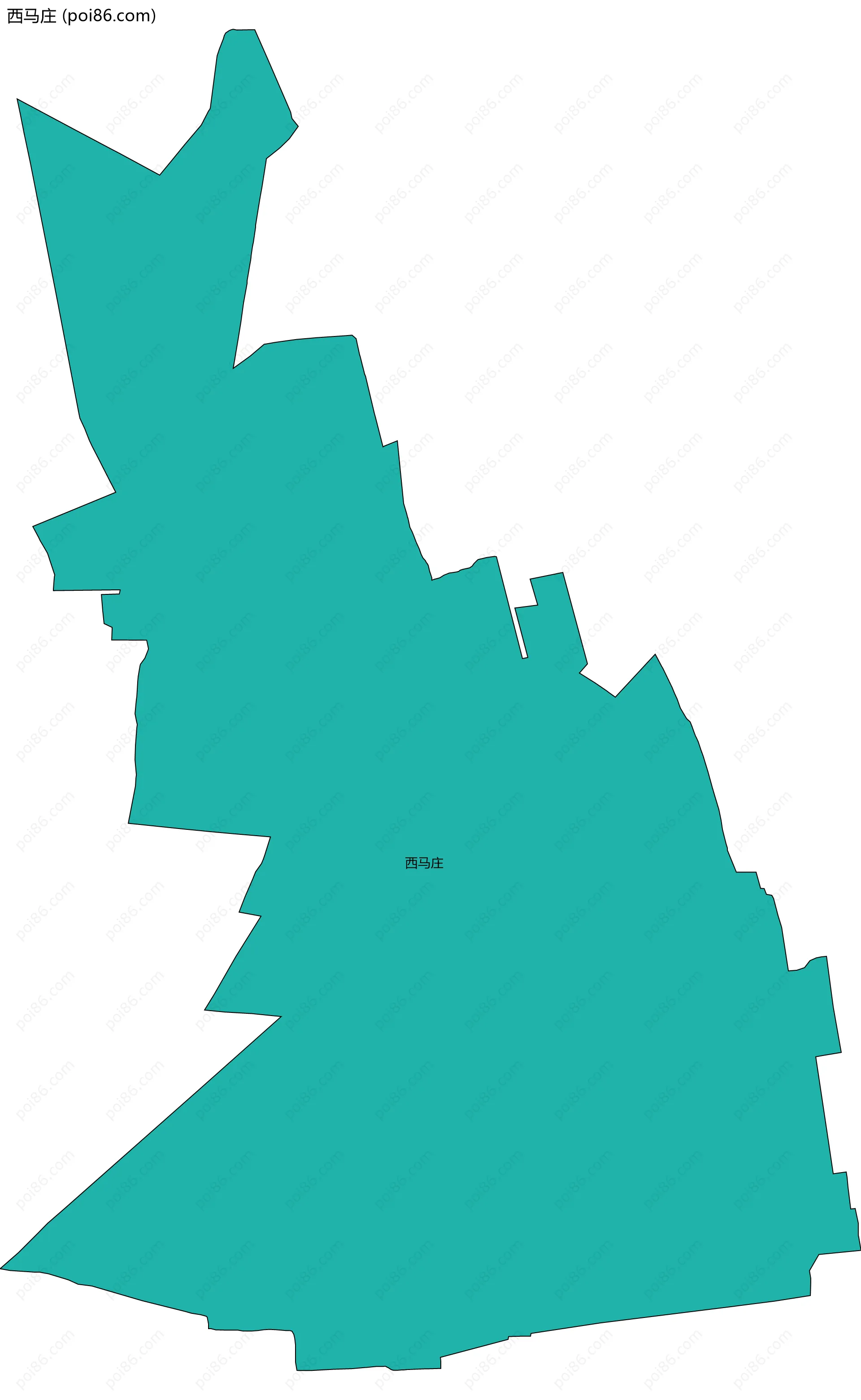 西马庄边界地图