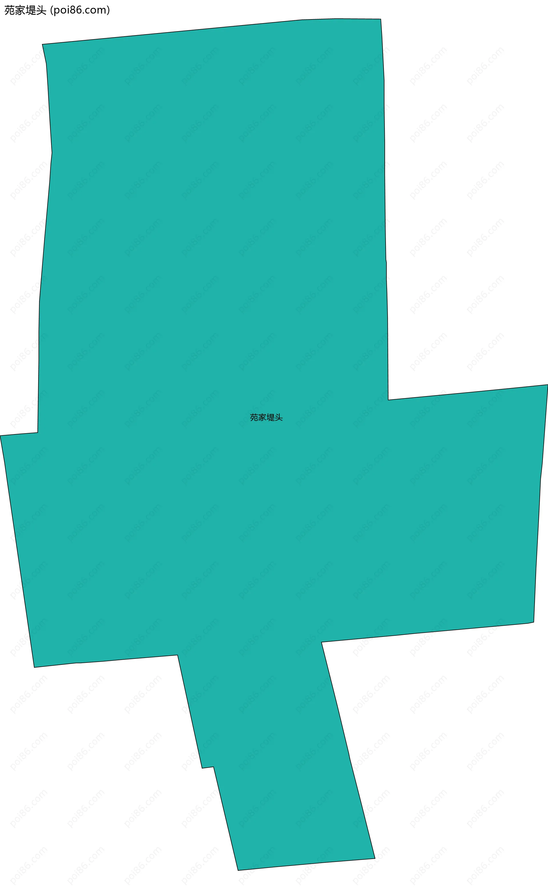 苑家堤头边界地图