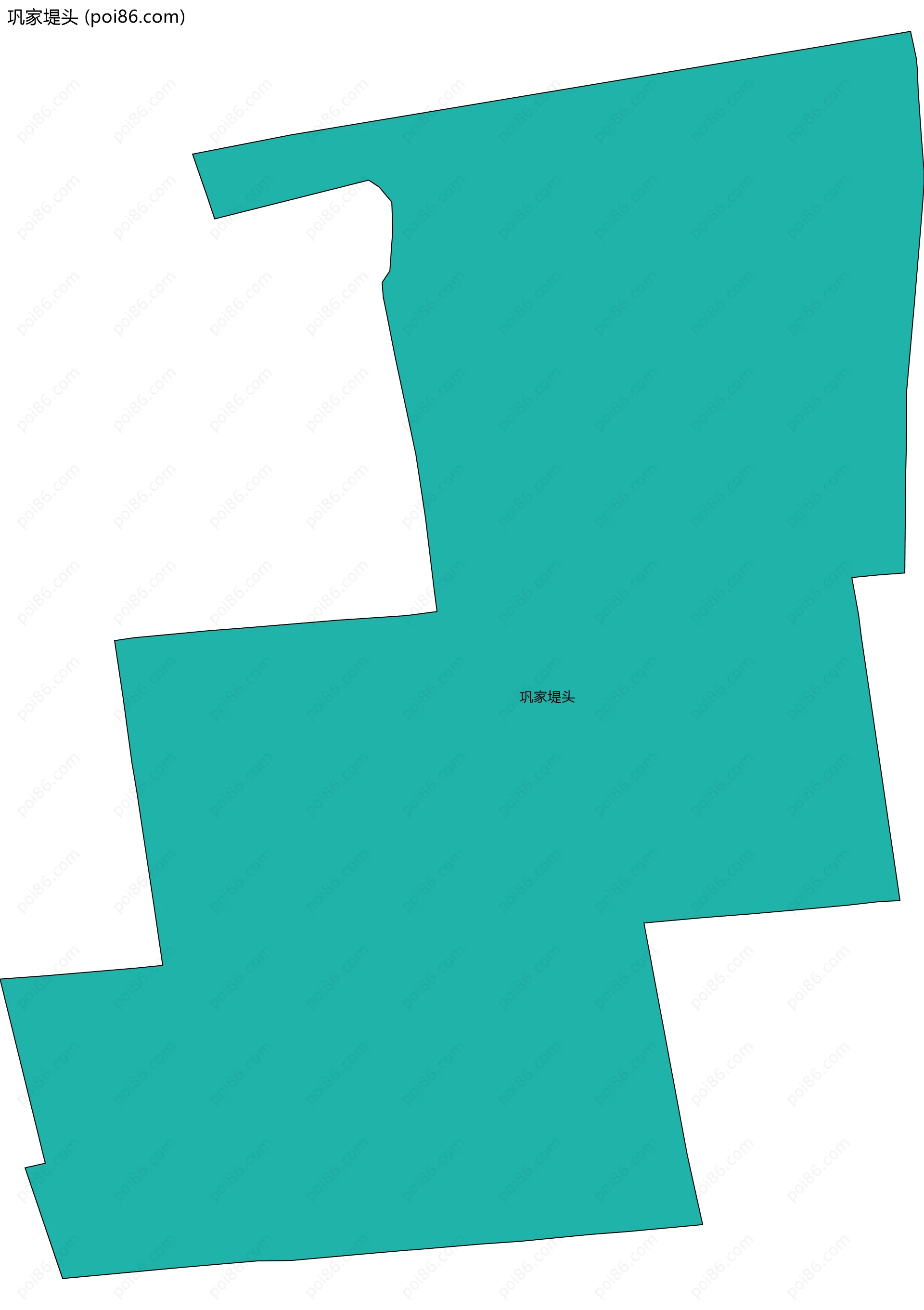 巩家堤头边界地图