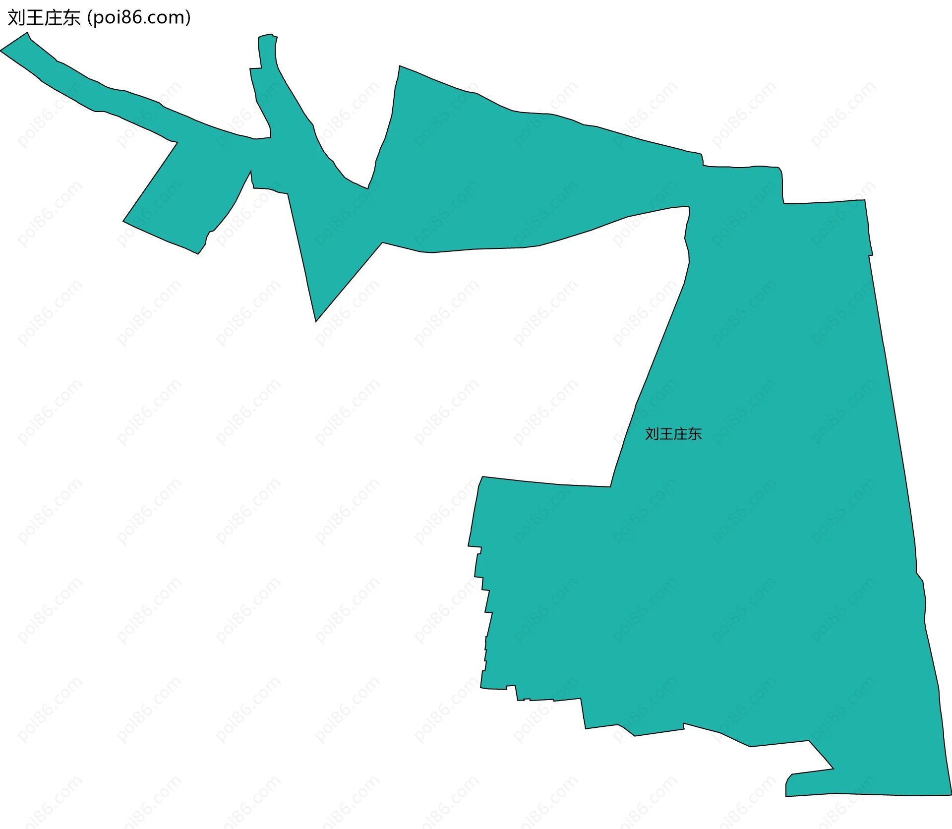 刘王庄东边界地图
