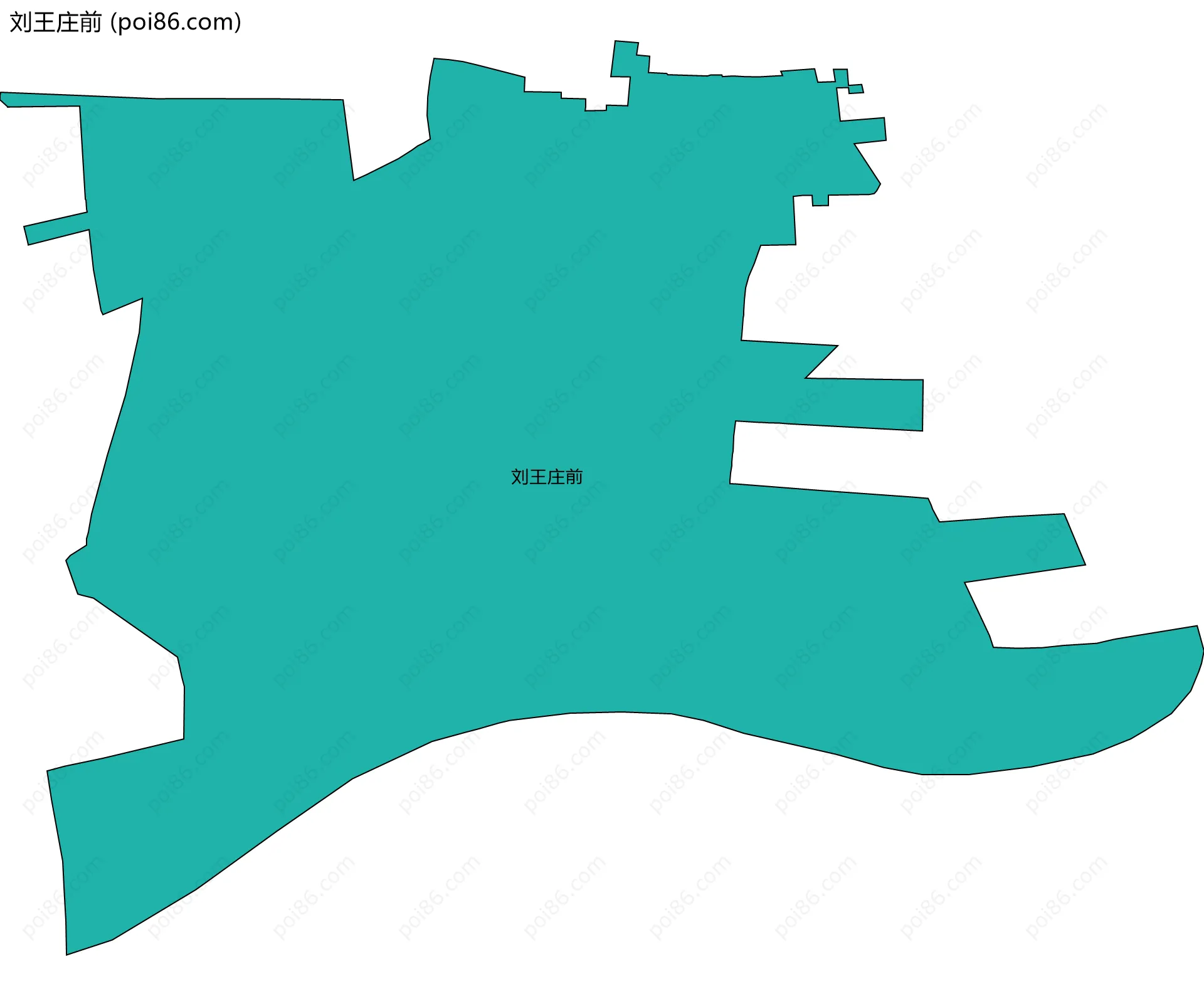 刘王庄前边界地图