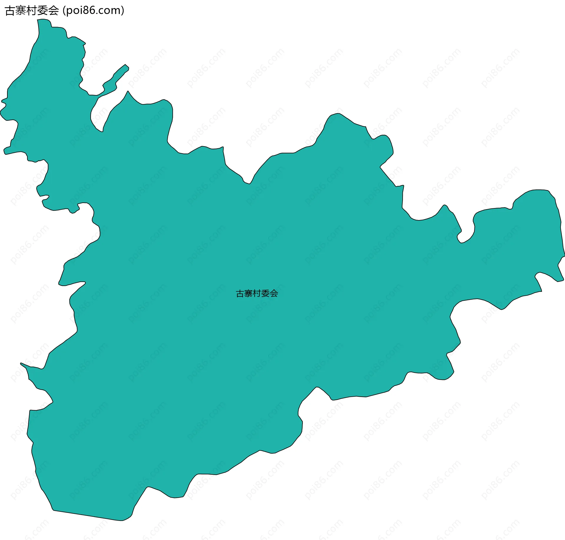 古寨村委会边界地图