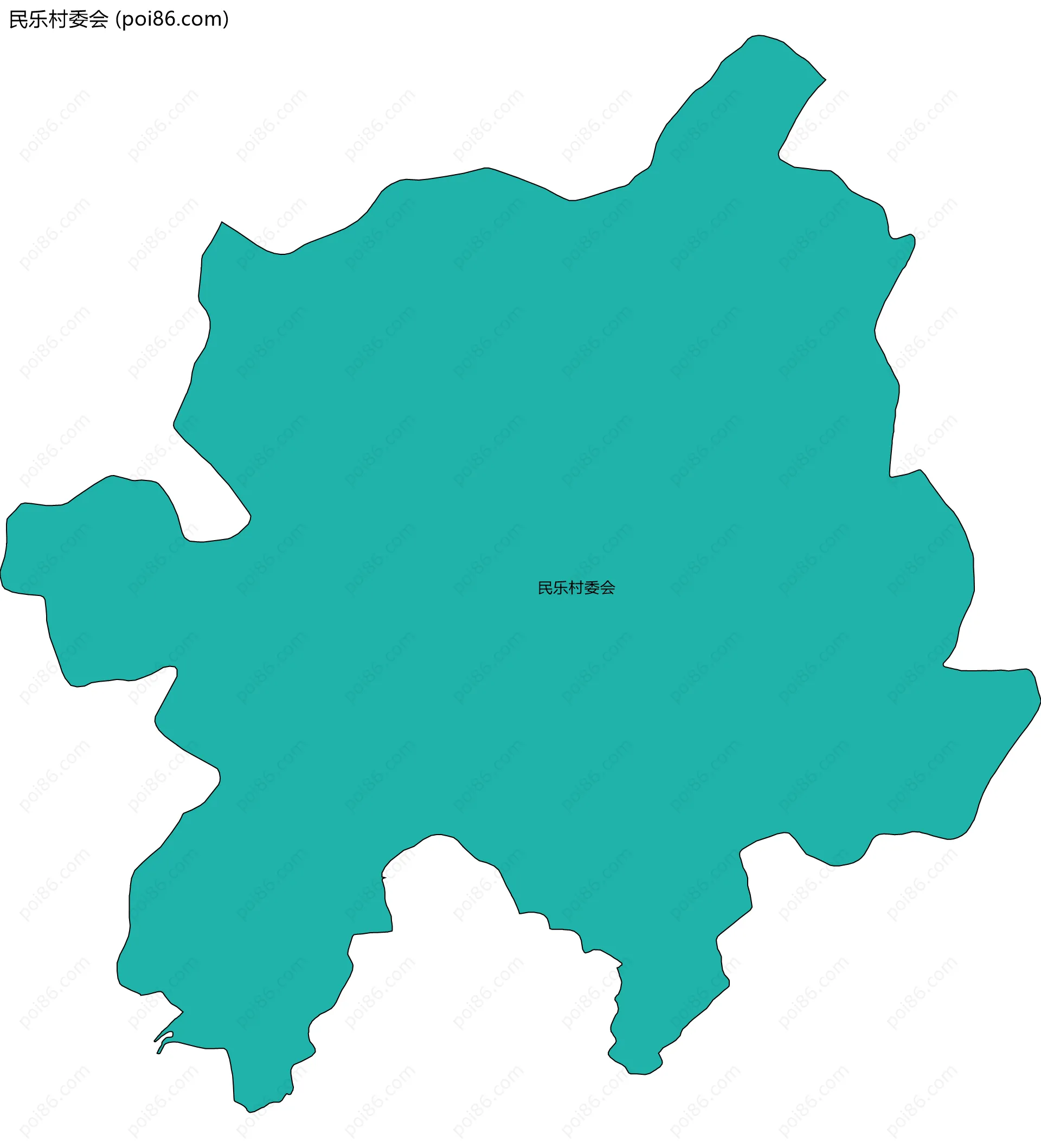民乐村委会边界地图