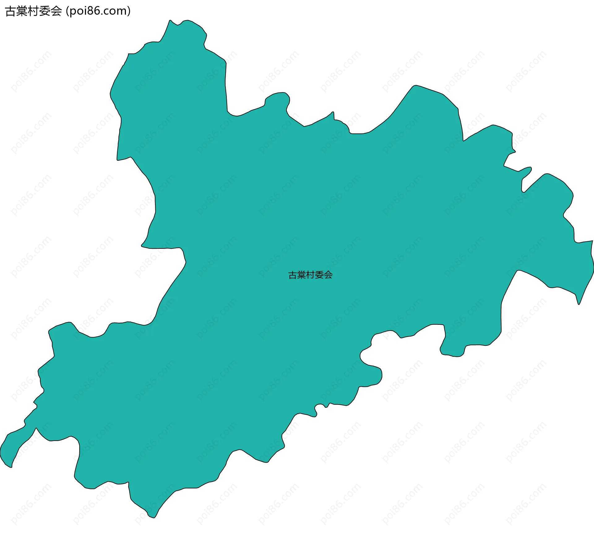 古棠村委会边界地图