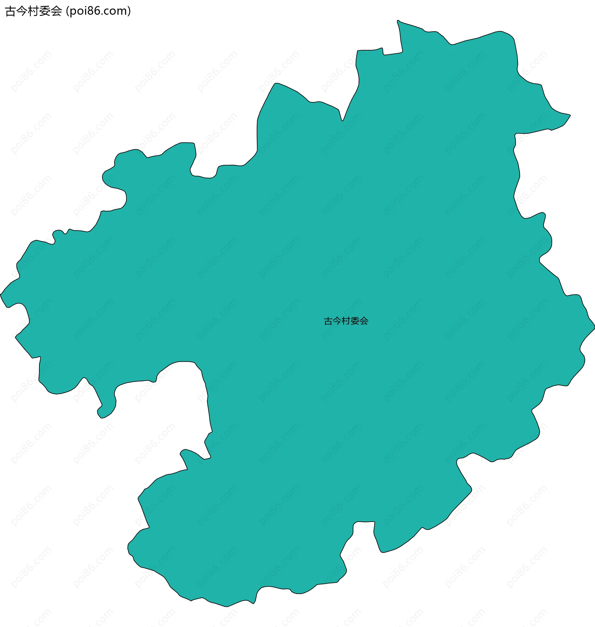 古今村委会边界地图