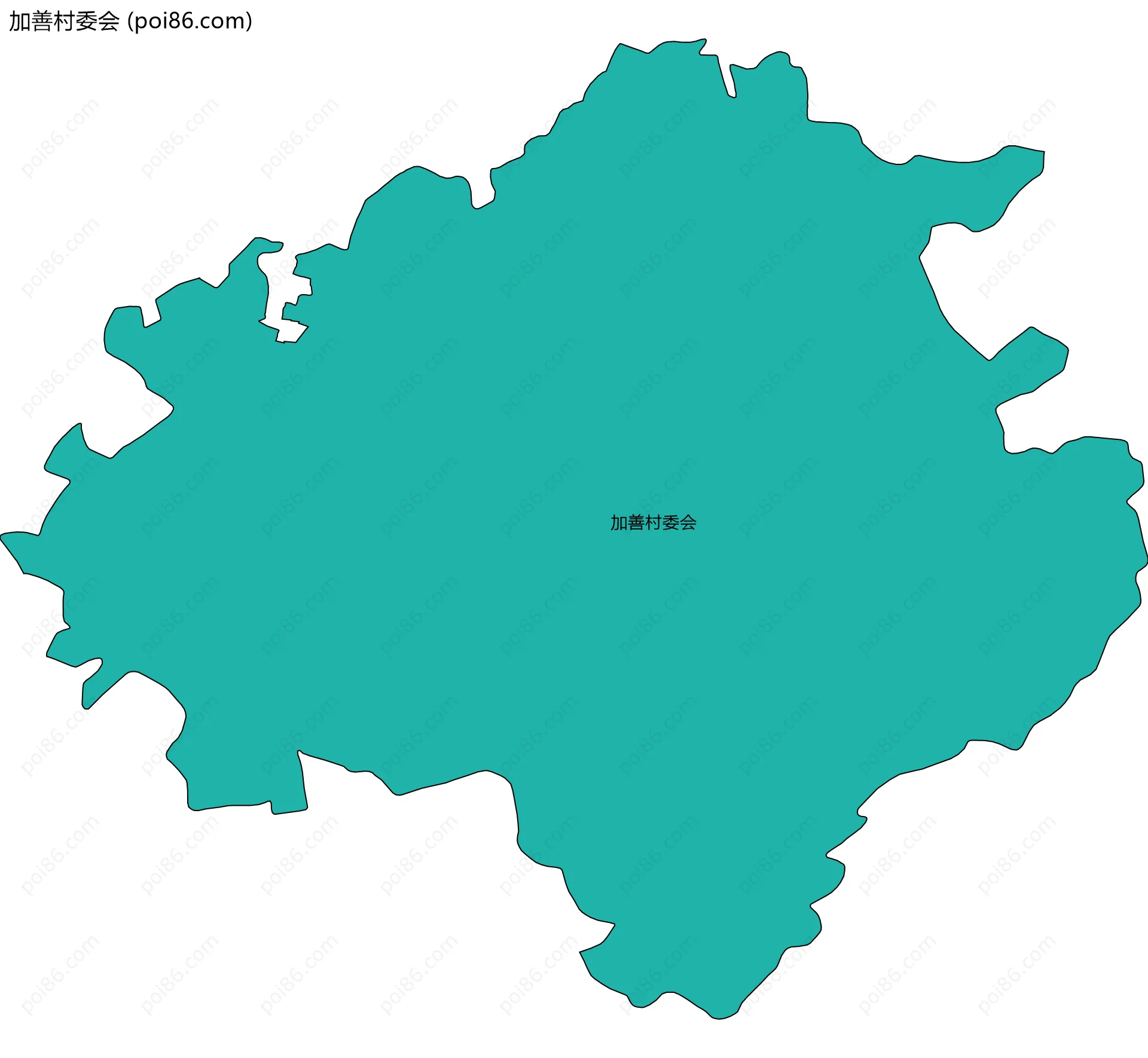 加善村委会边界地图