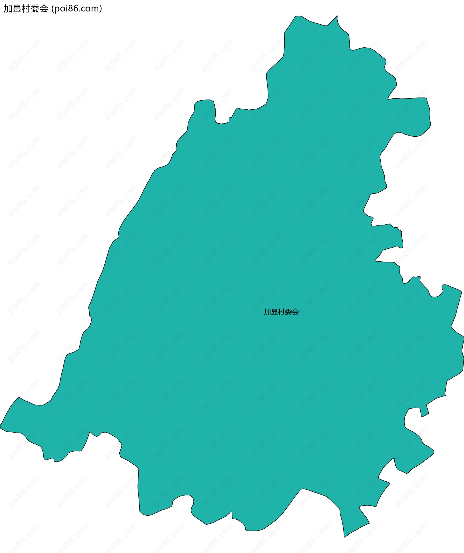 加显村委会边界地图