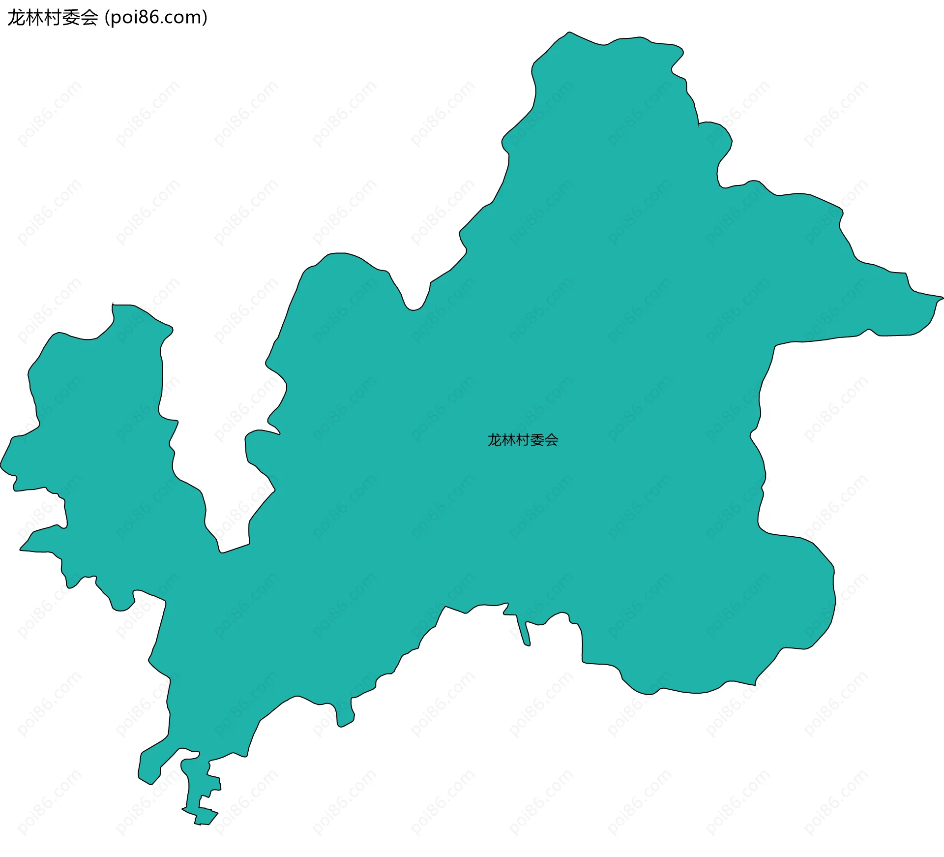 龙林村委会边界地图