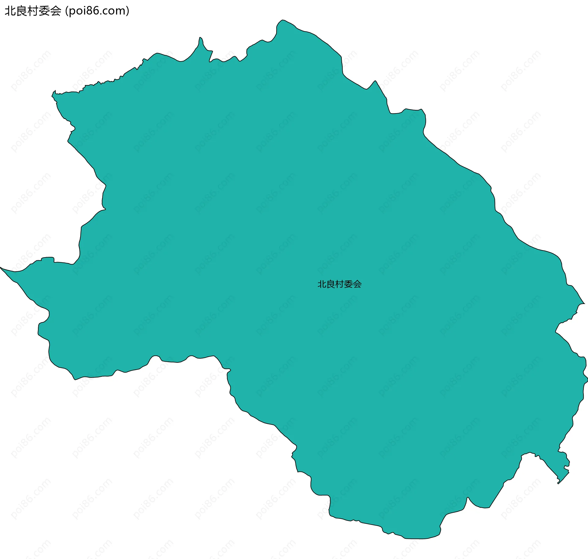 北良村委会边界地图