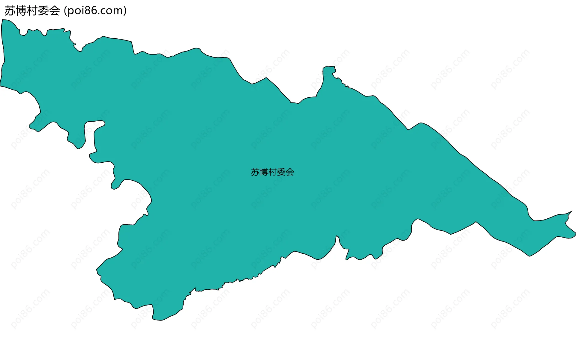 苏博村委会边界地图