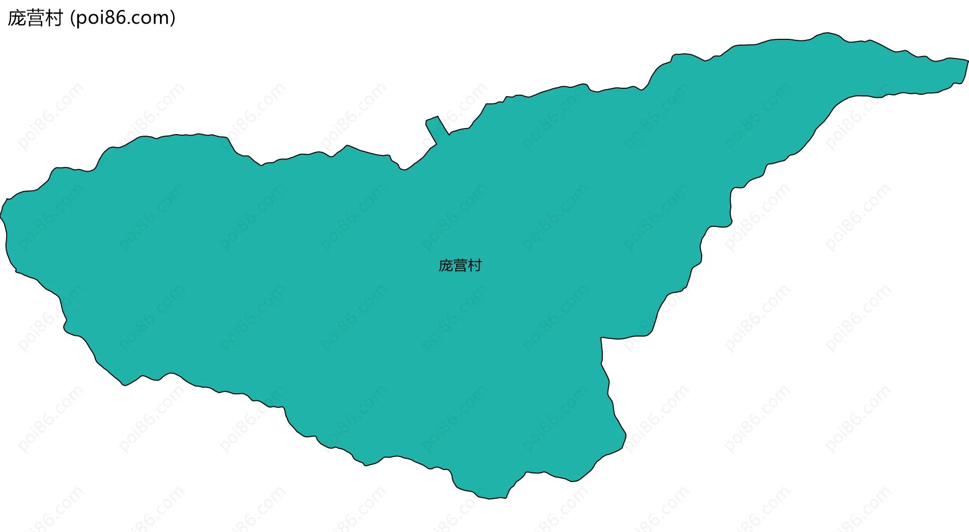 庞营村边界地图