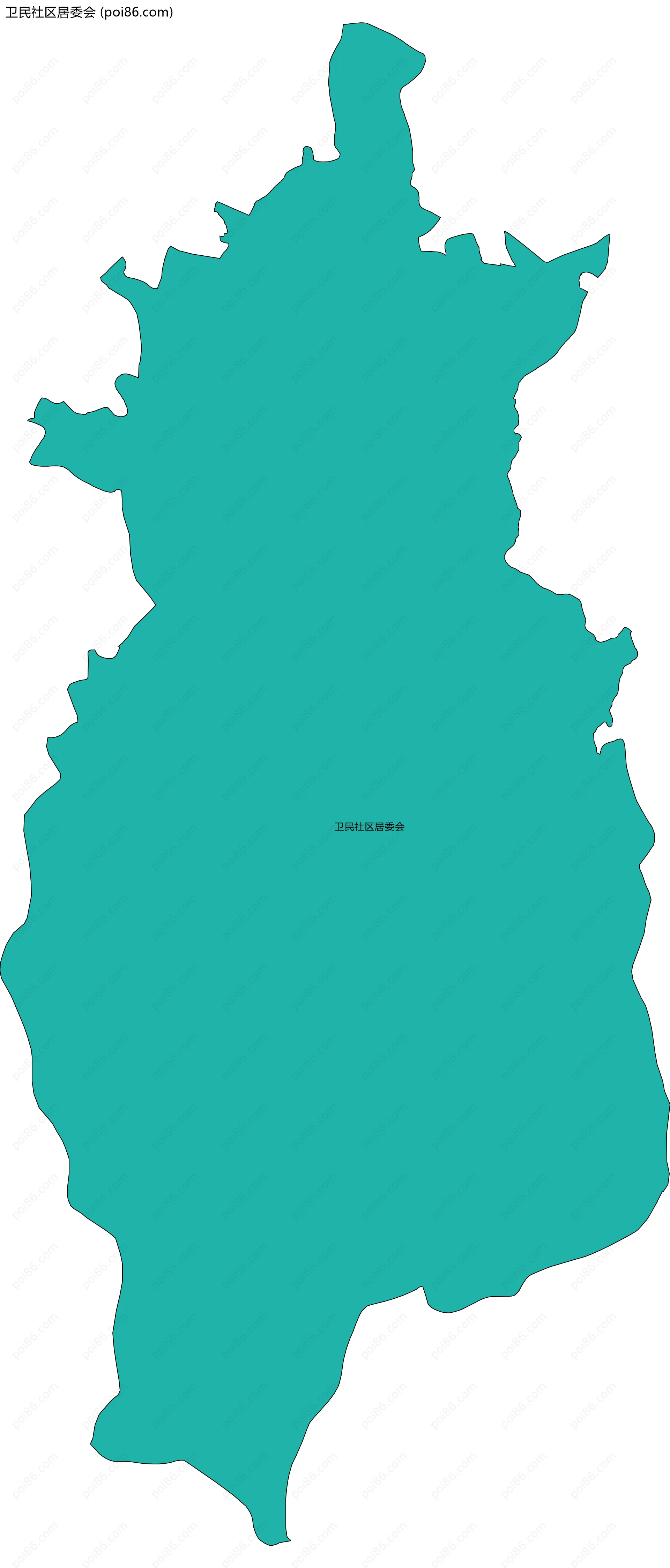 卫民社区居委会边界地图