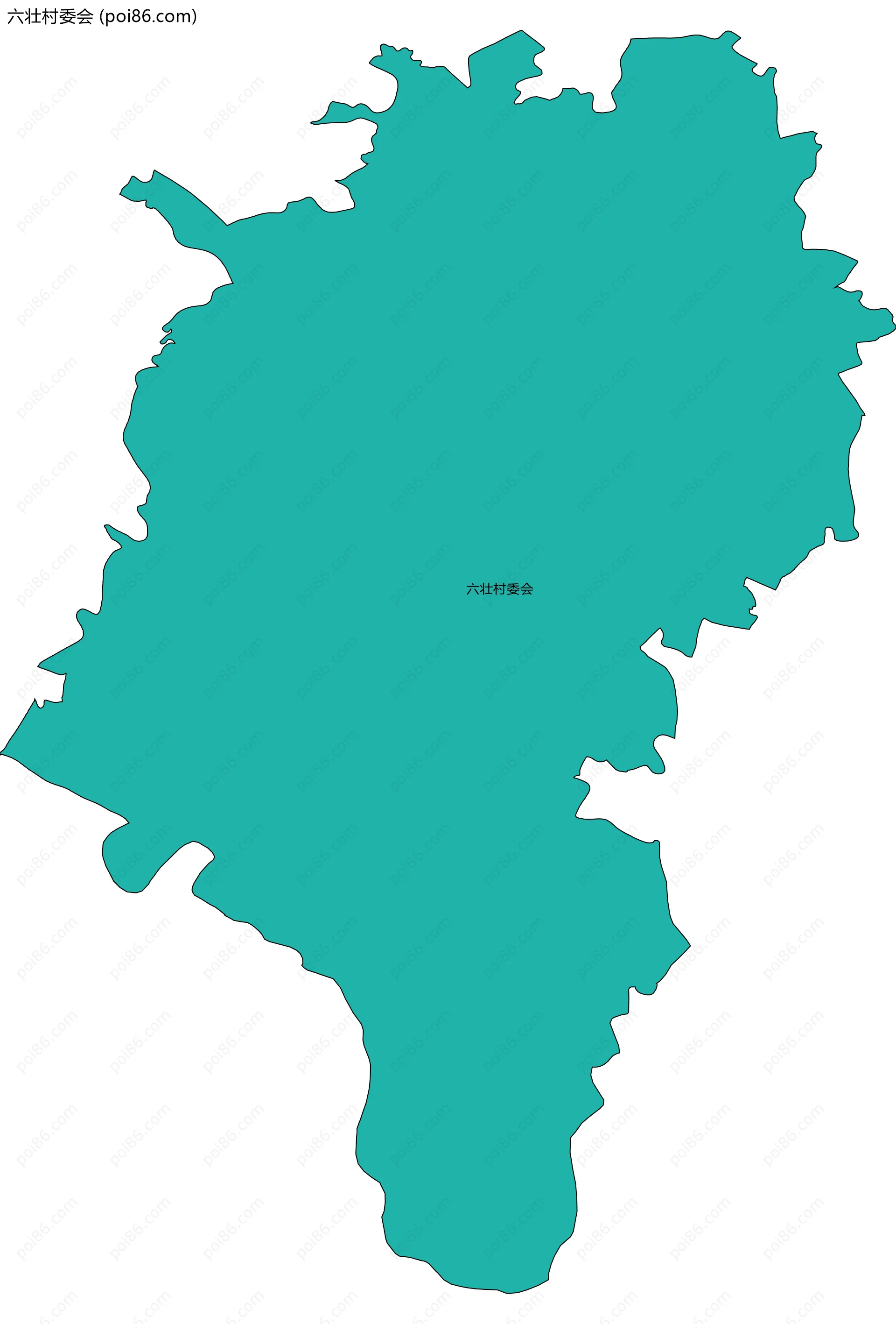 六壮村委会边界地图