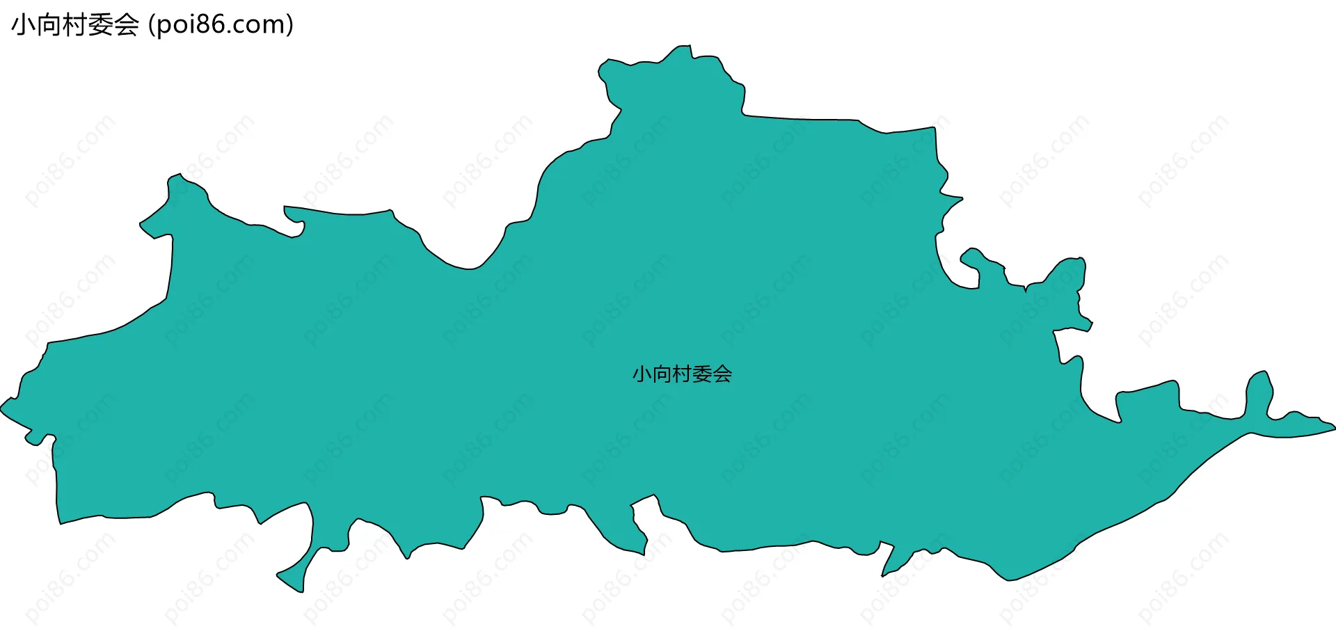 小向村委会边界地图