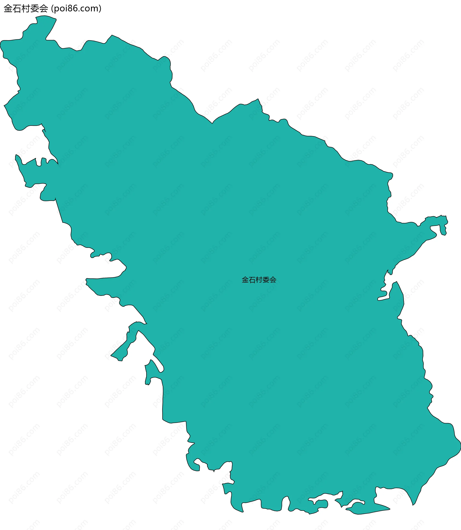 金石村委会边界地图