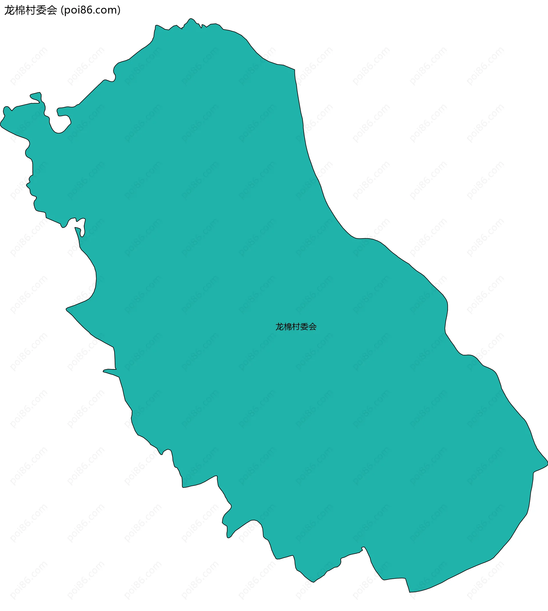 龙棉村委会边界地图