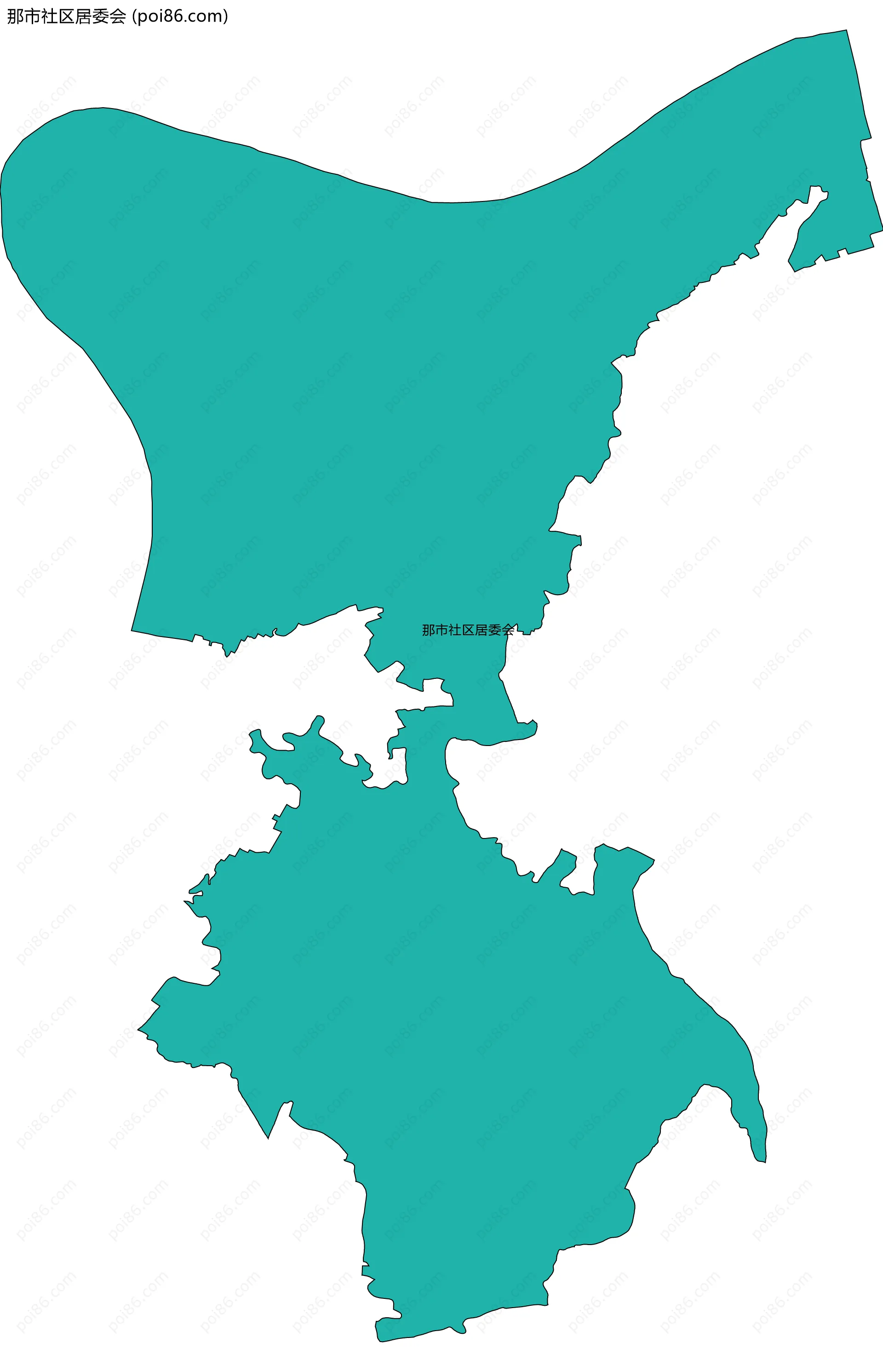 那市社区居委会边界地图