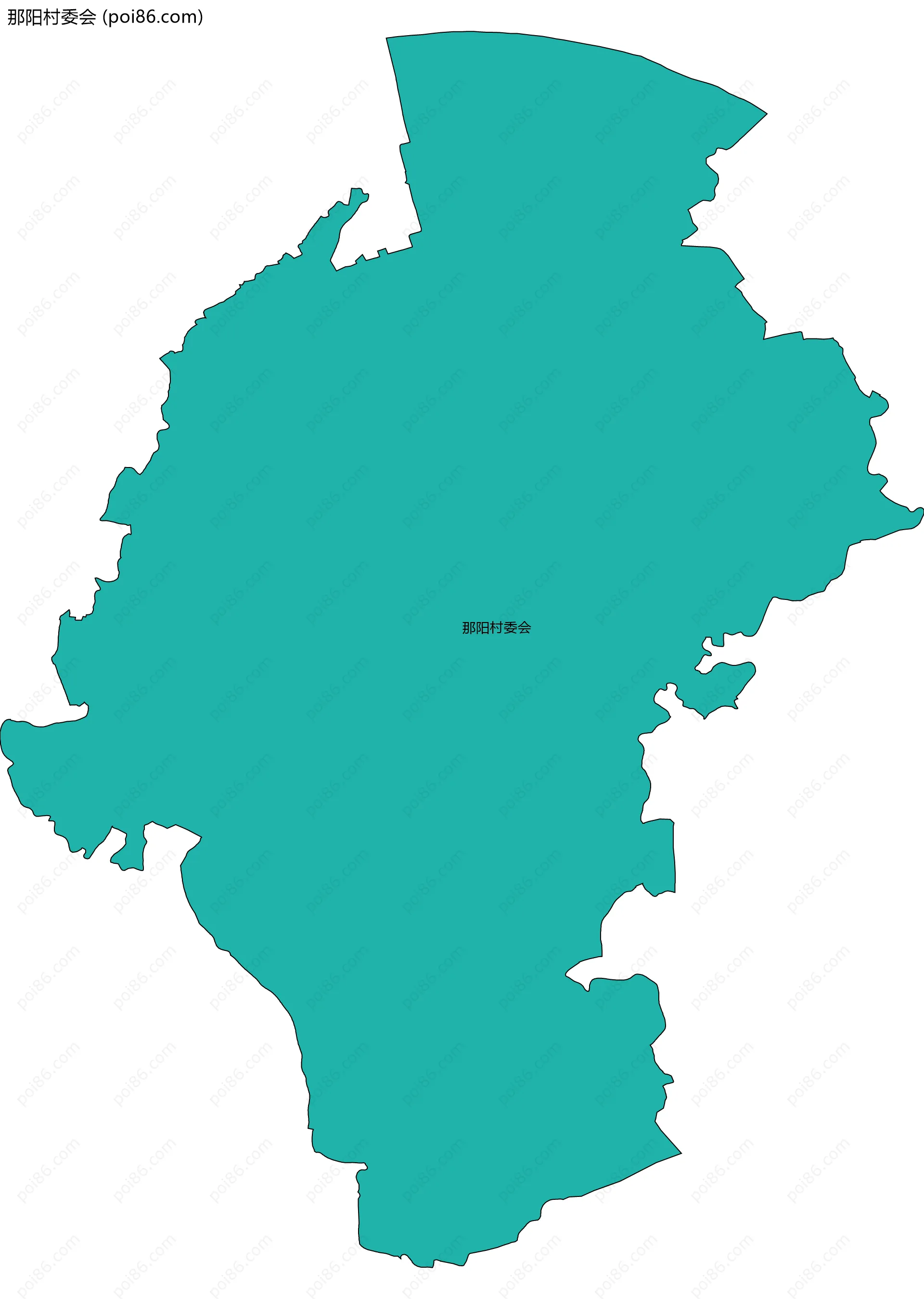 那阳村委会边界地图