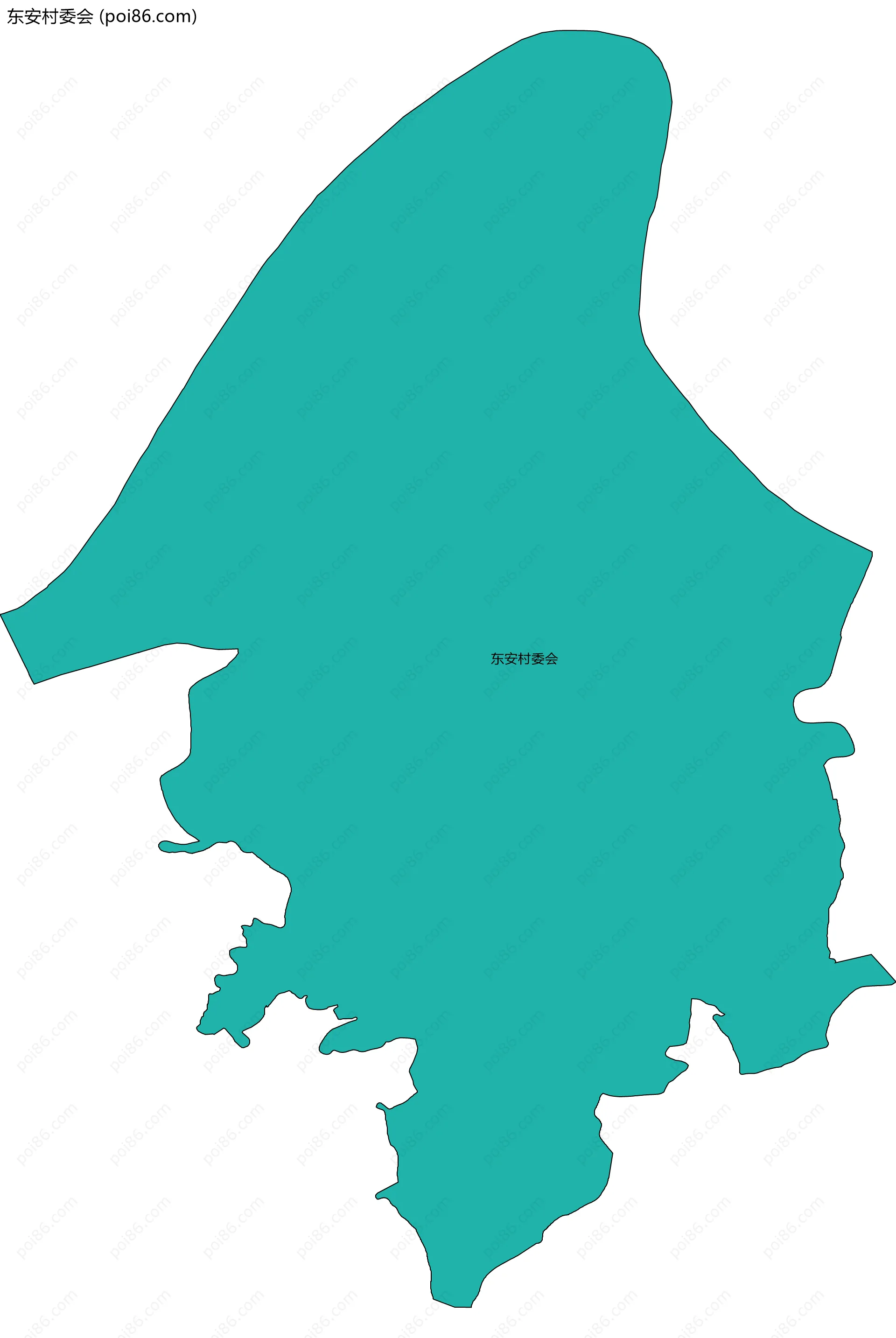 东安村委会边界地图