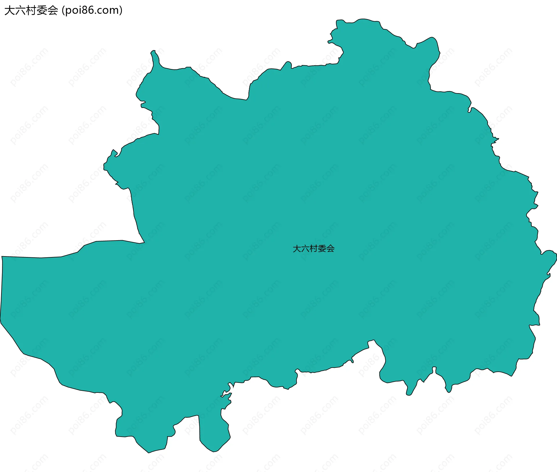 大六村委会边界地图