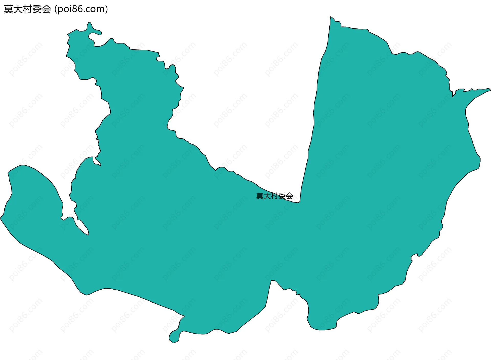 莫大村委会边界地图
