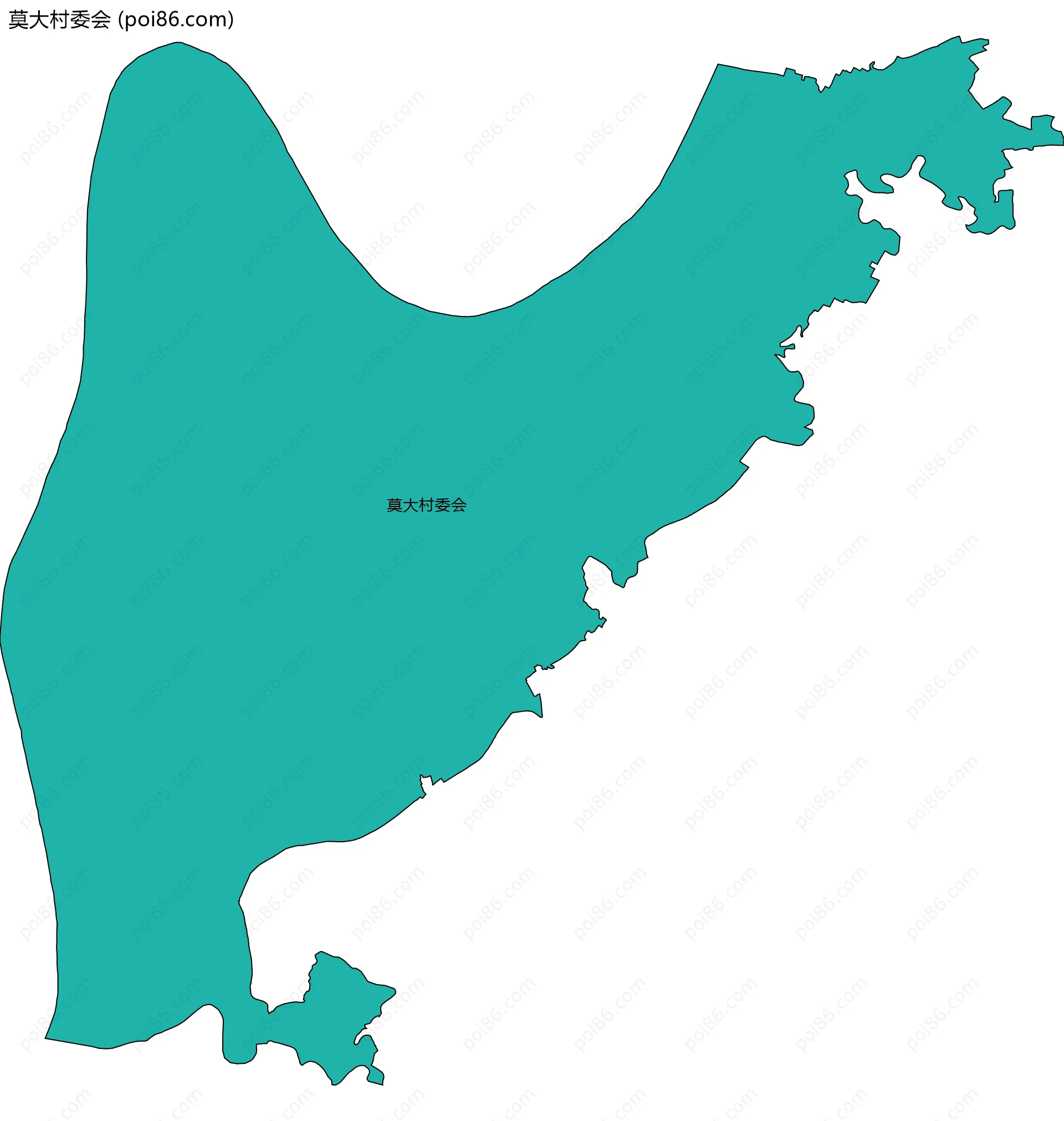 莫大村委会边界地图