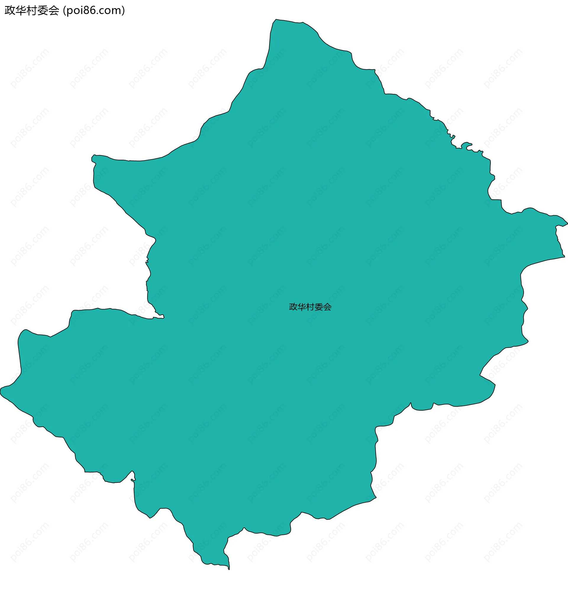 政华村委会边界地图