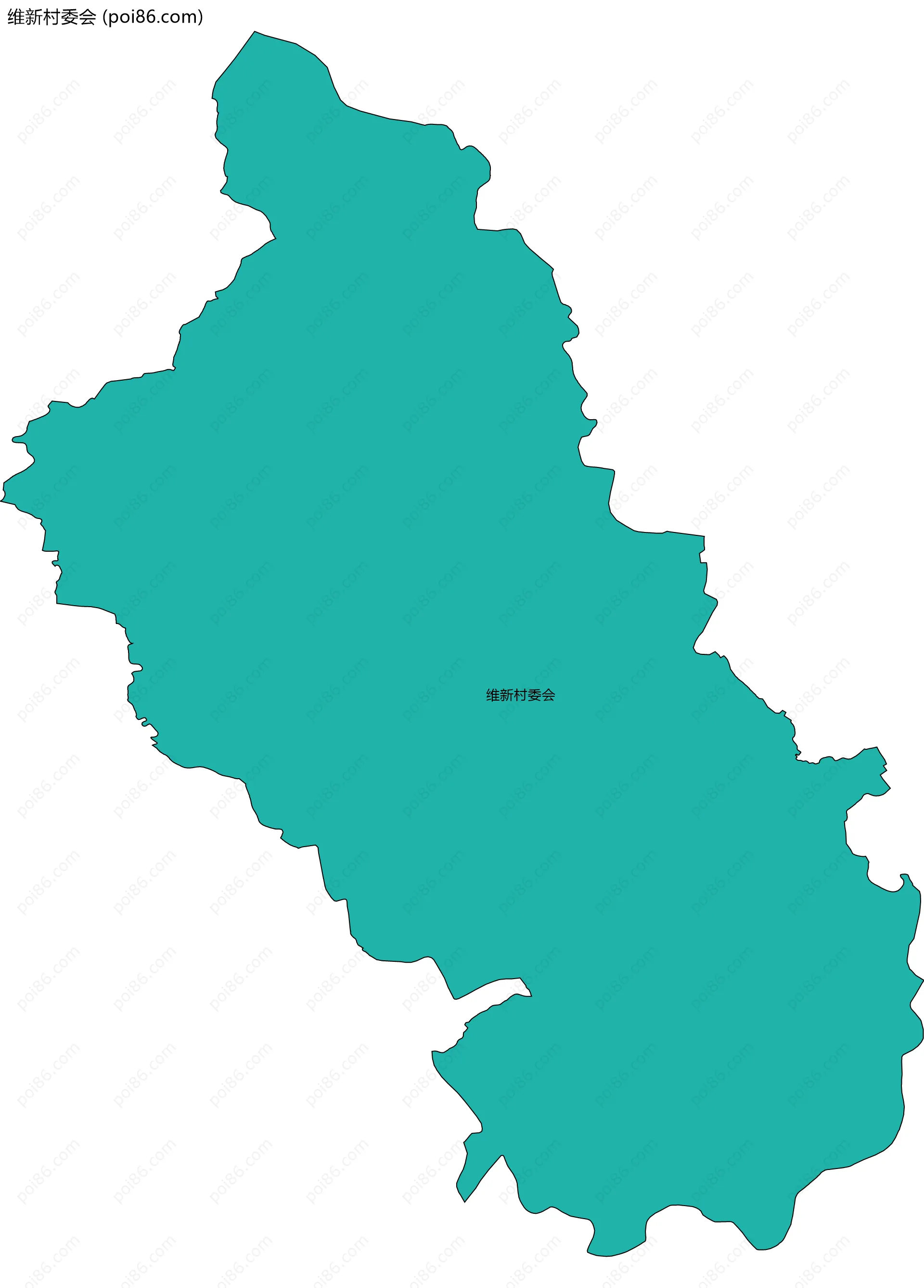 维新村委会边界地图