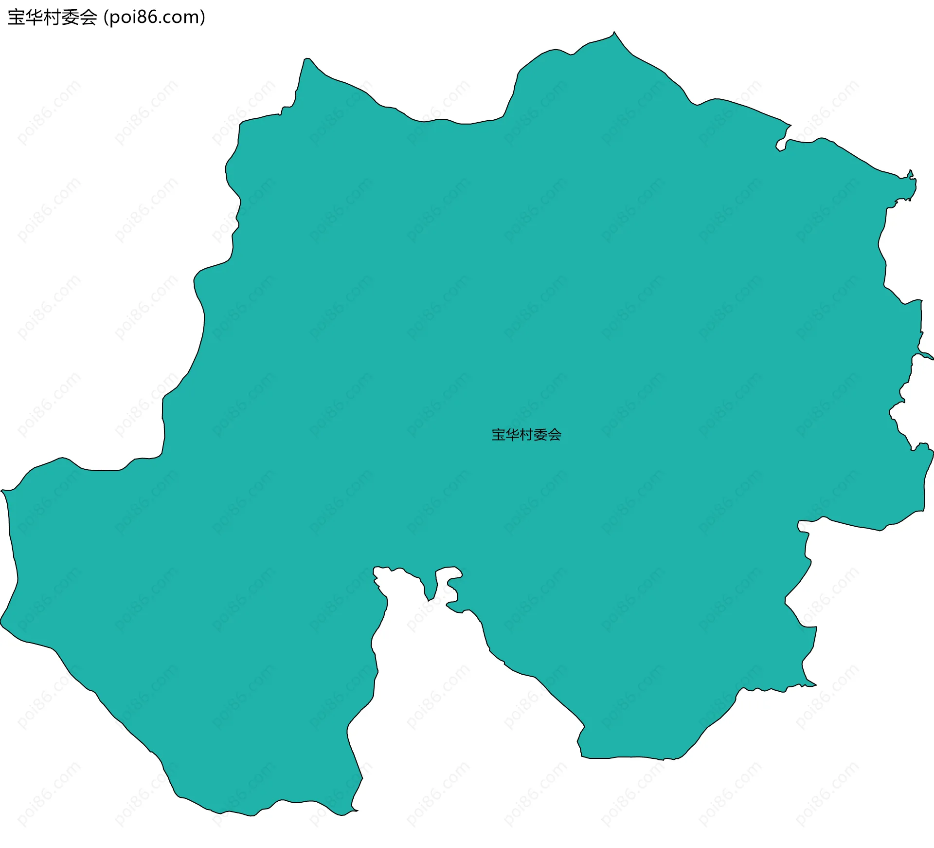 宝华村委会边界地图