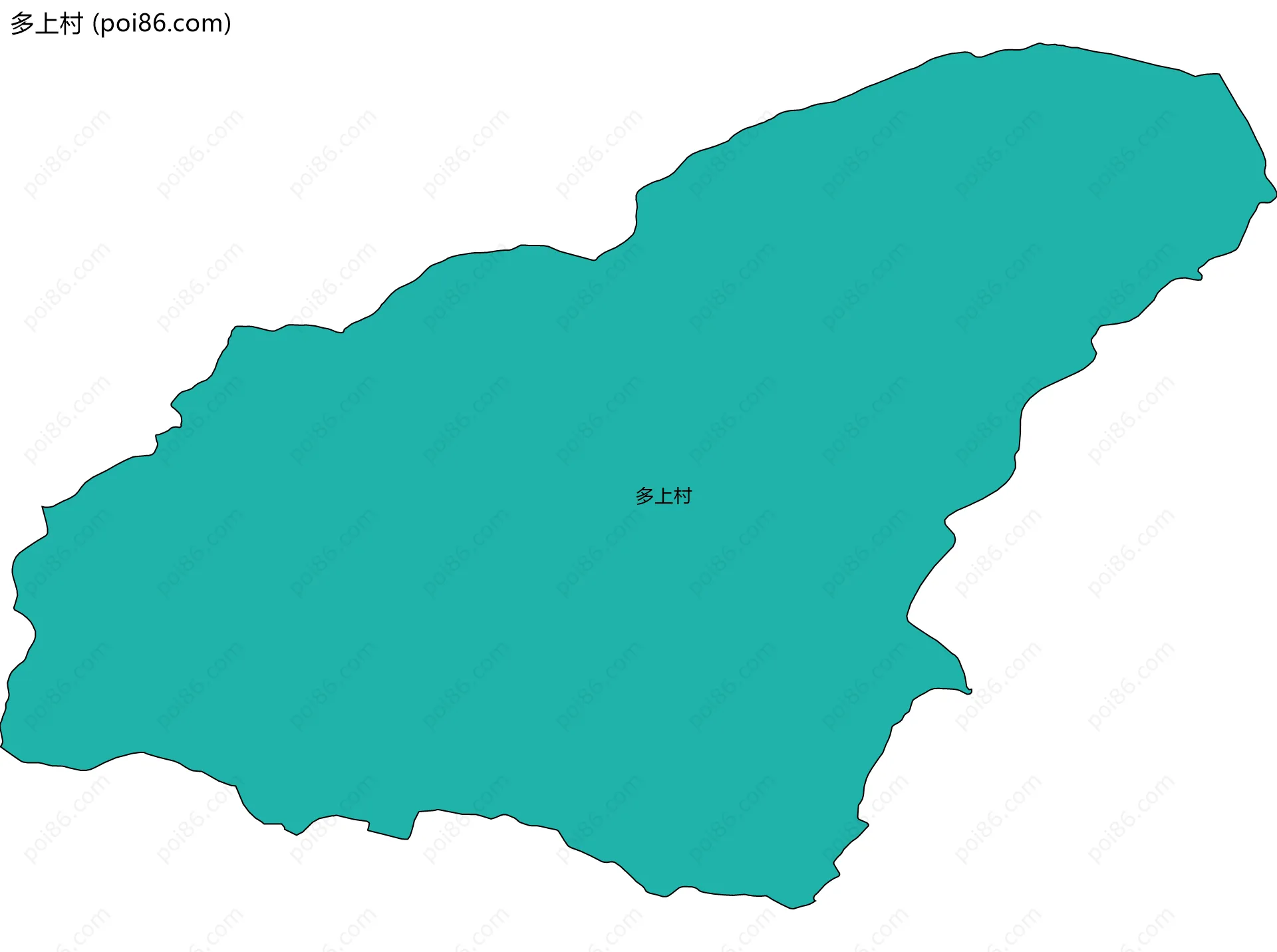 多上村边界地图