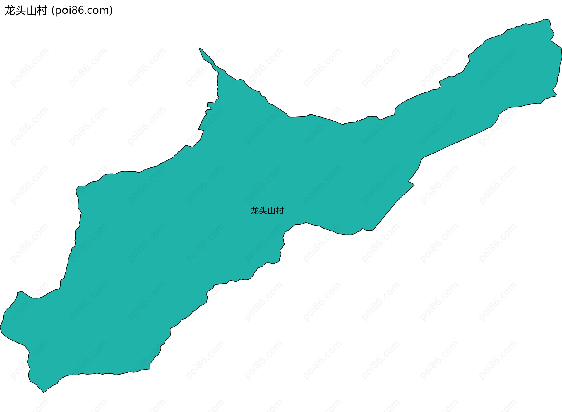 龙头山村边界地图