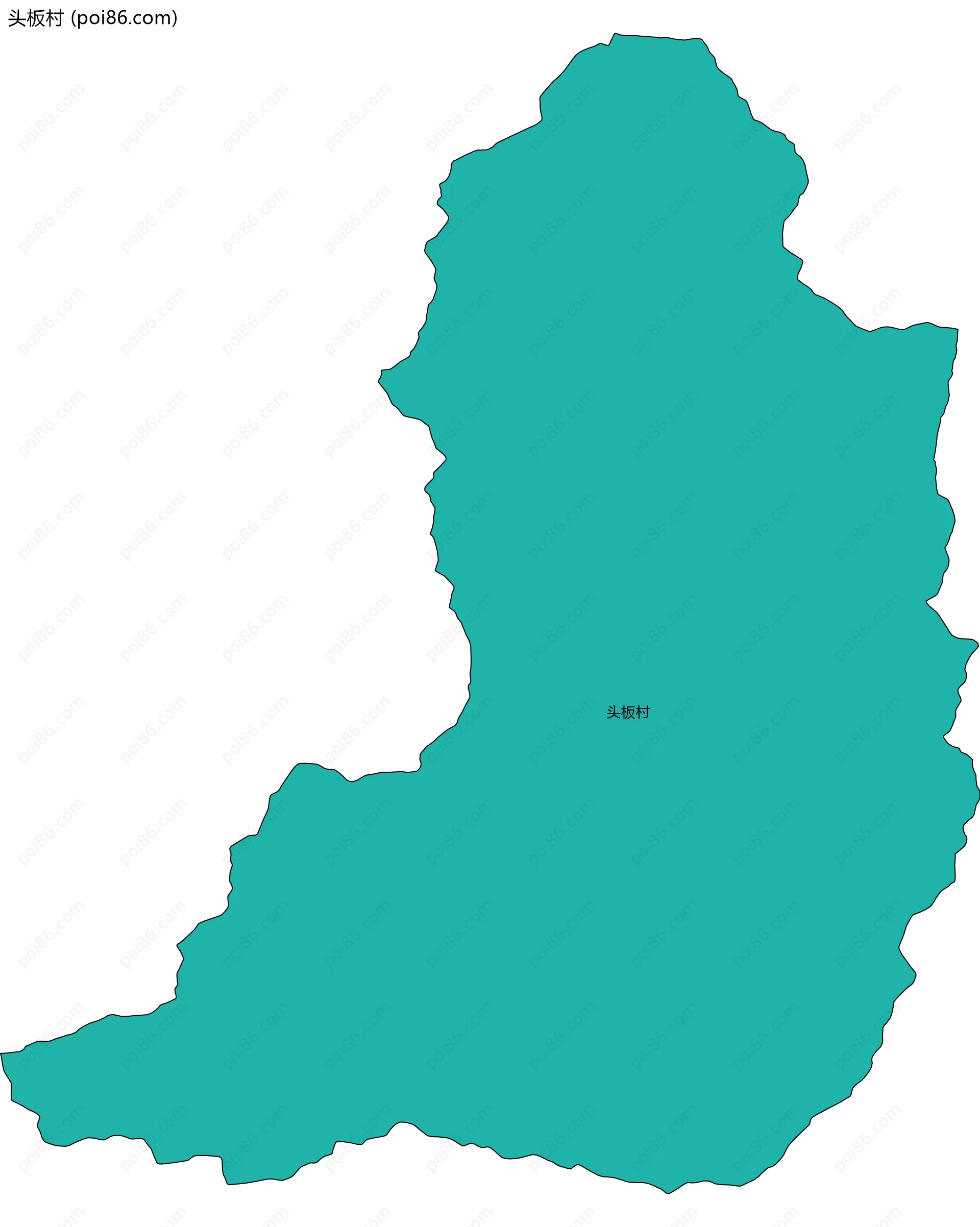 头板村边界地图