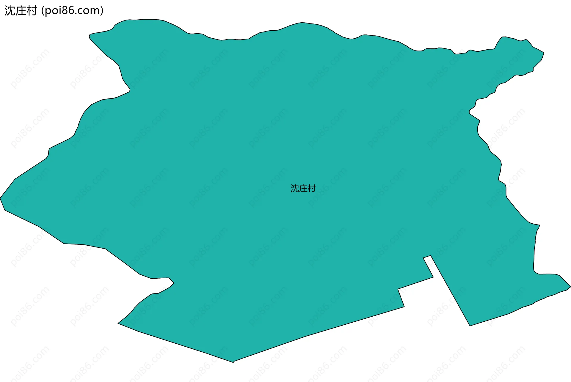 沈庄村边界地图