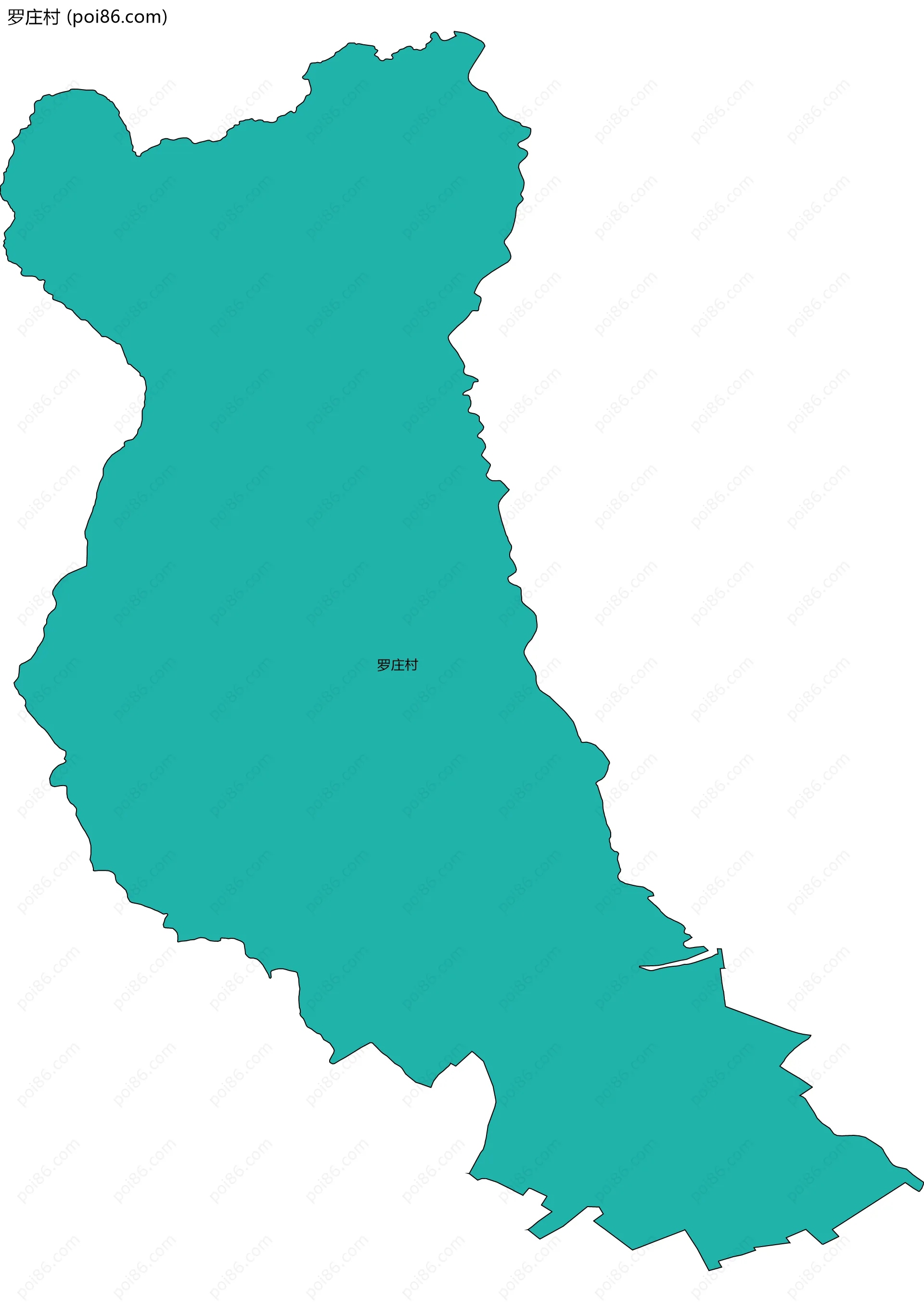 罗庄村边界地图