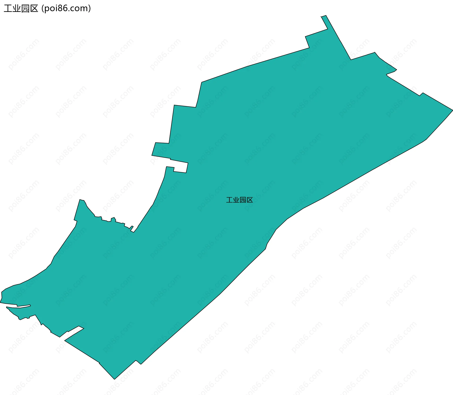 工业园区边界地图