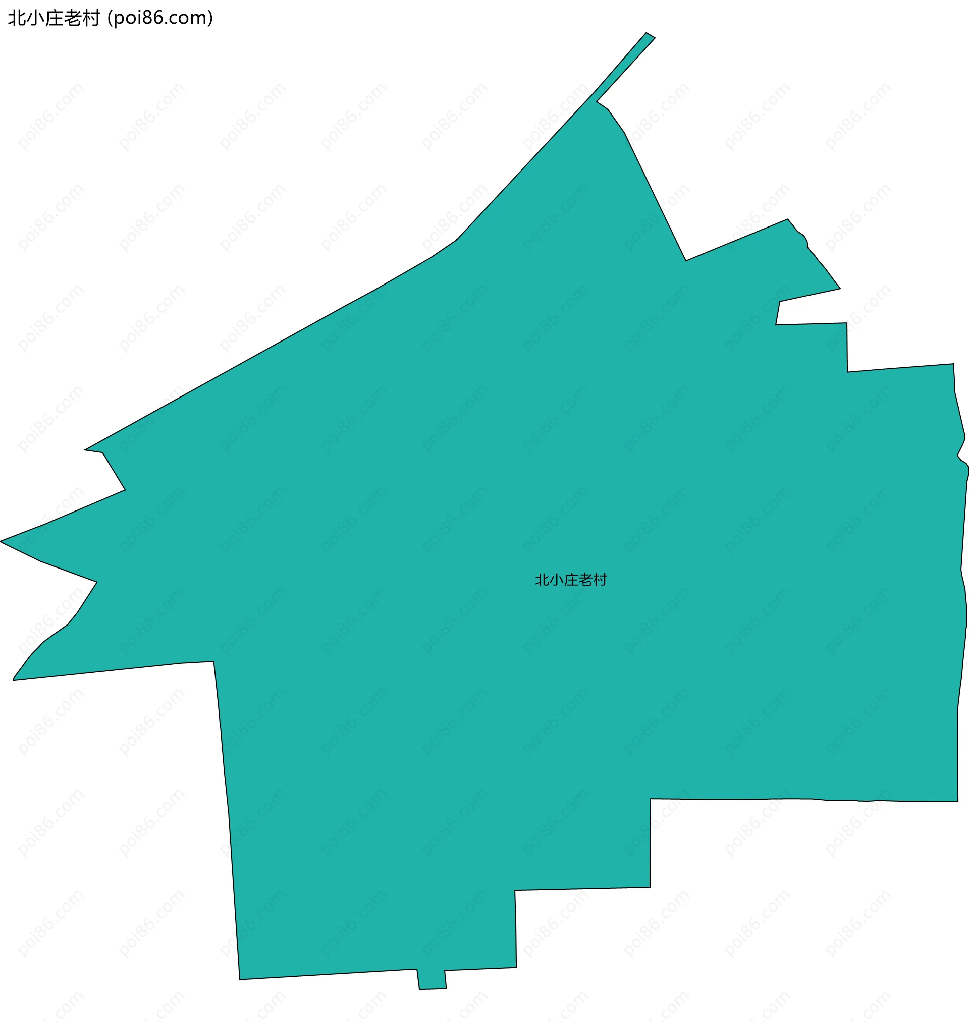 北小庄老村边界地图