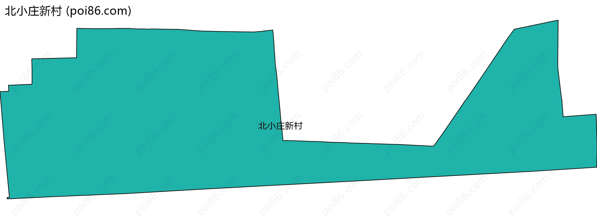北小庄新村边界地图