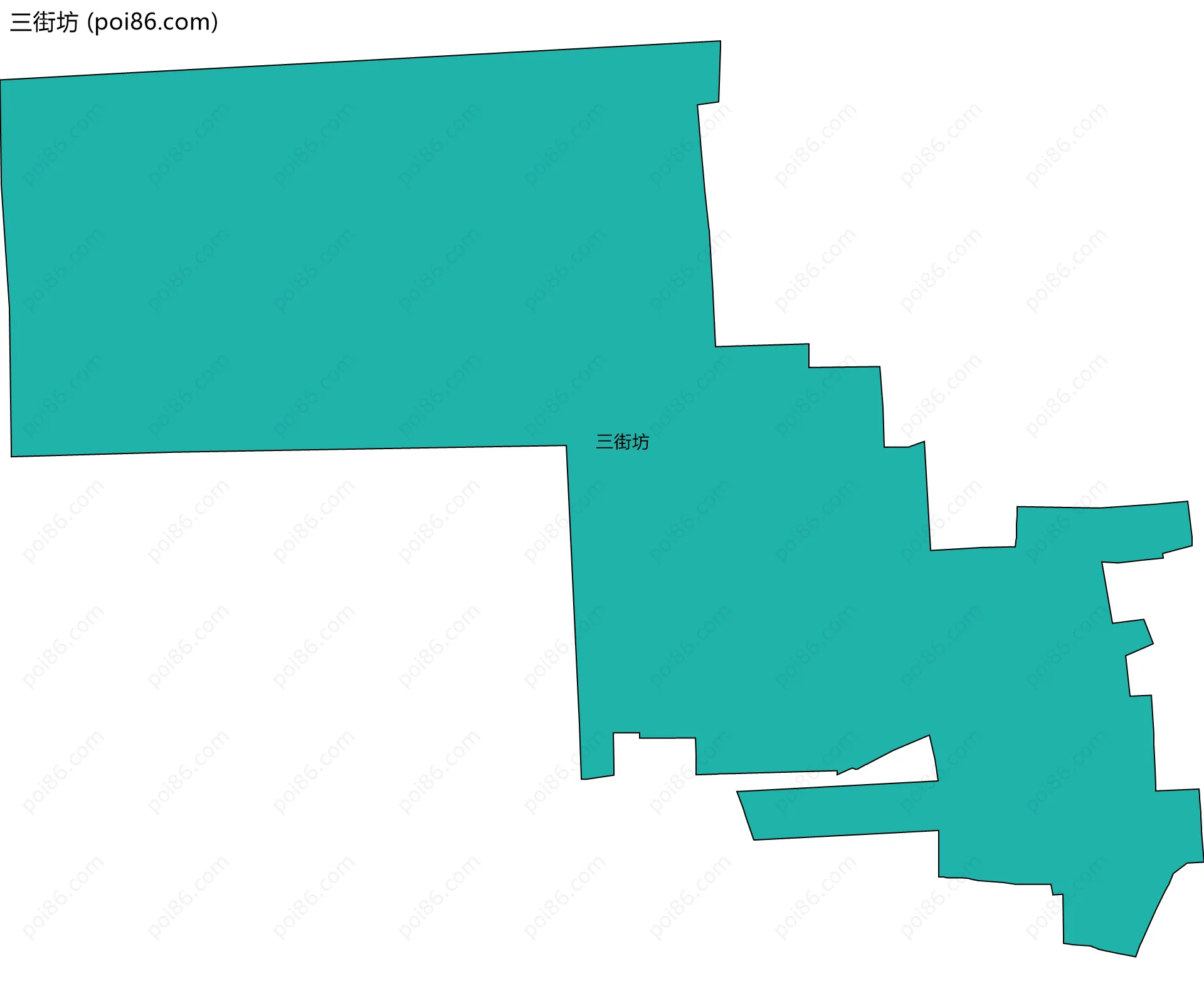 三街坊边界地图