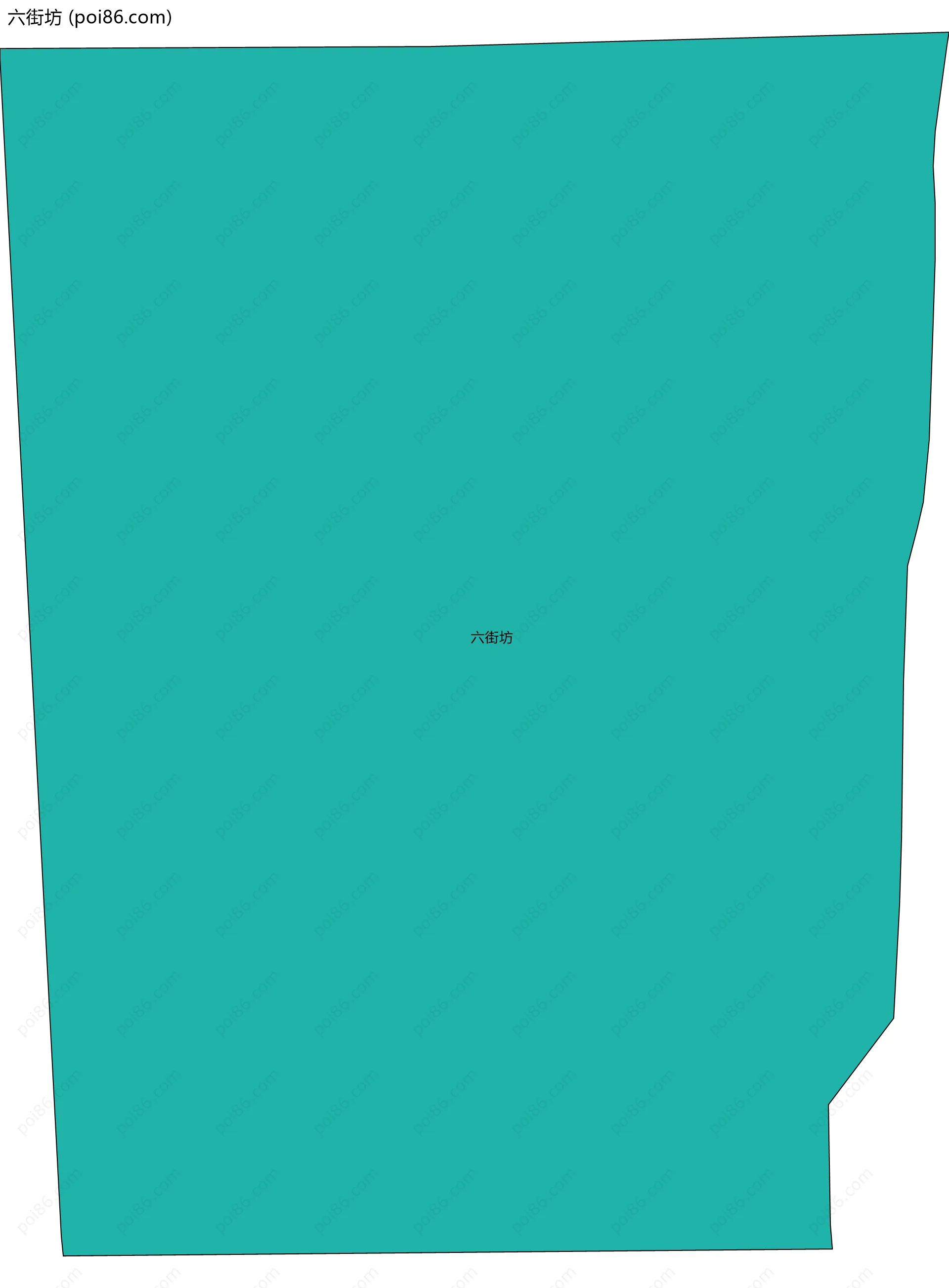 六街坊边界地图