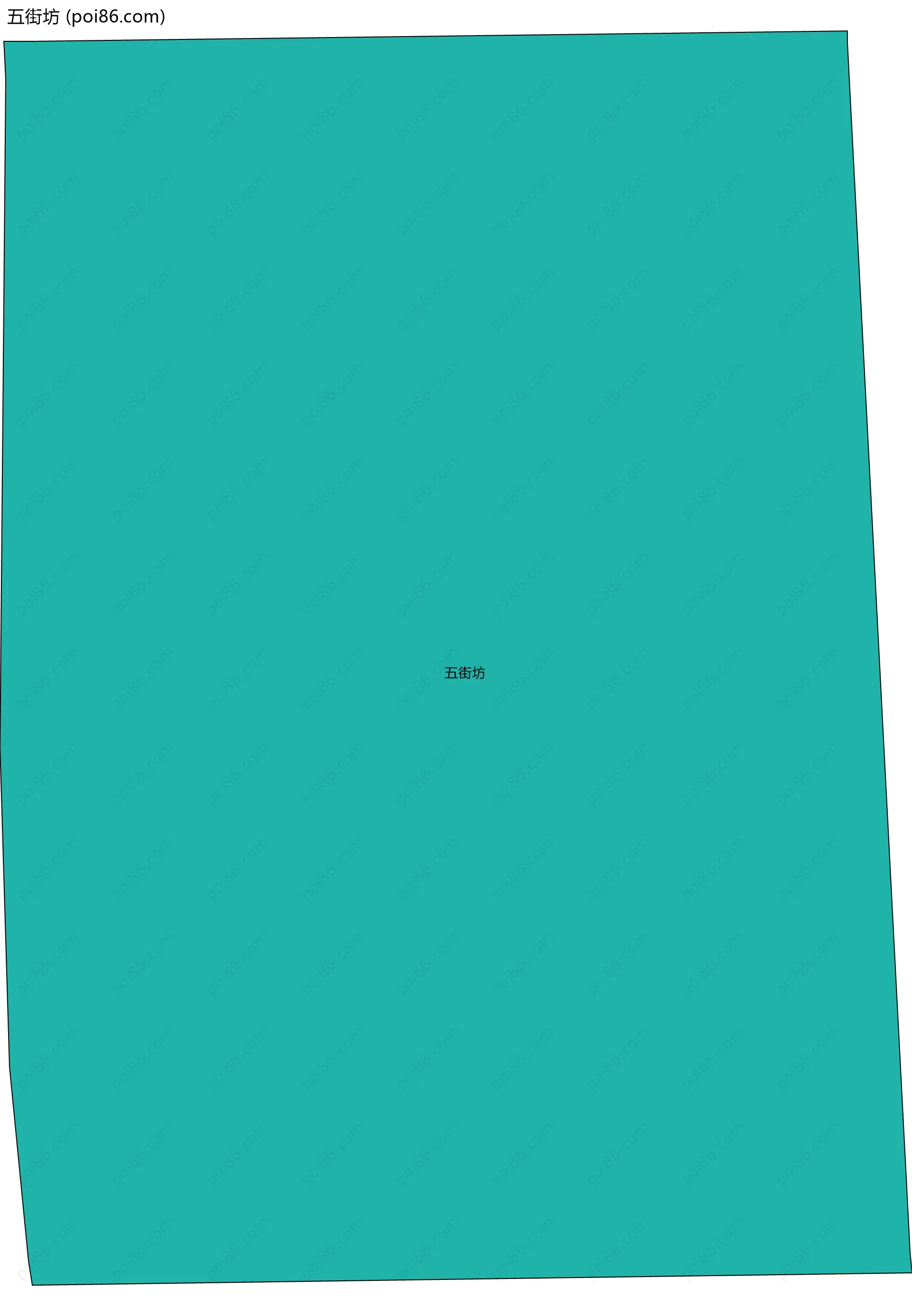 五街坊边界地图